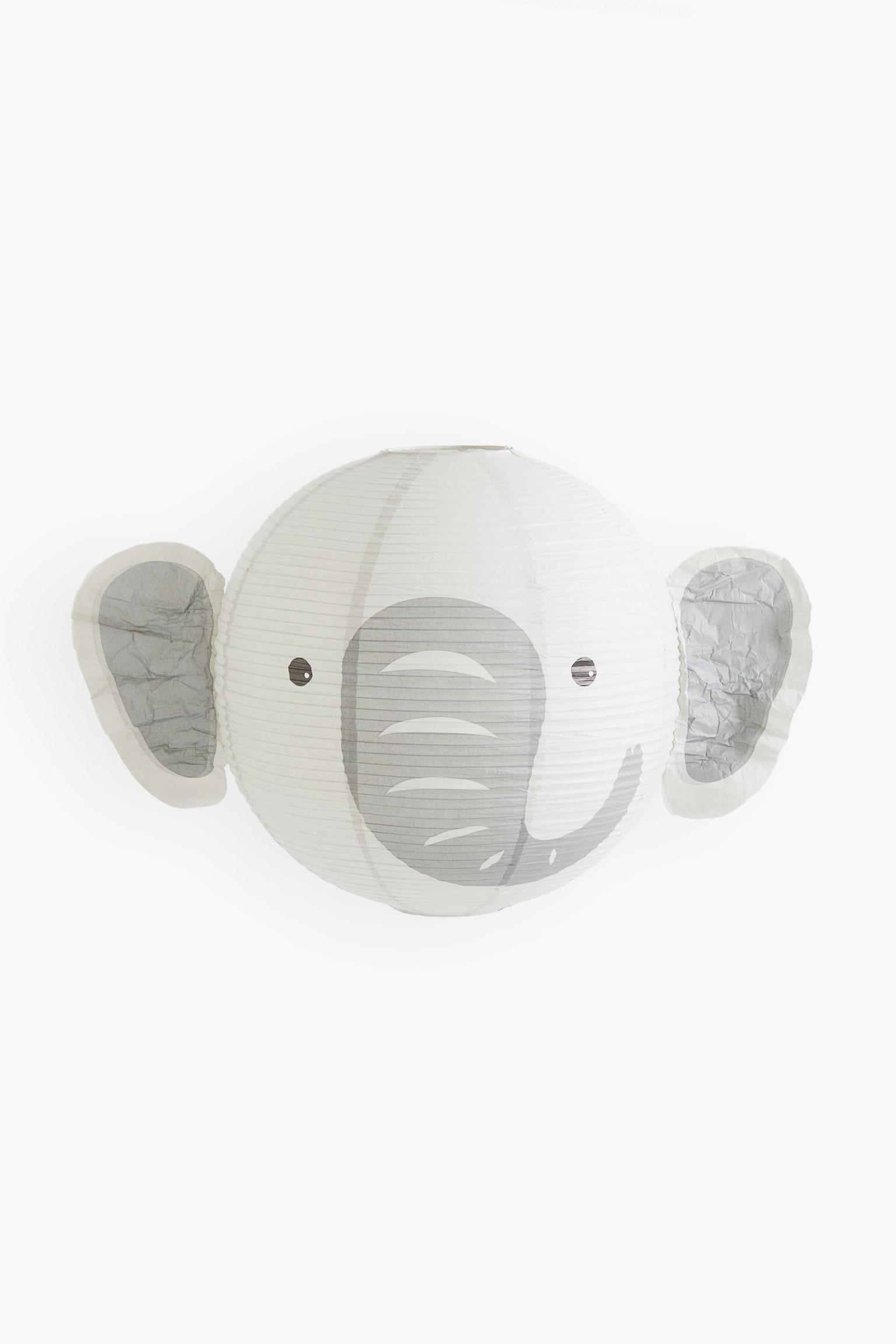 Rice paper lamp shade - Grey/Elephant - 1