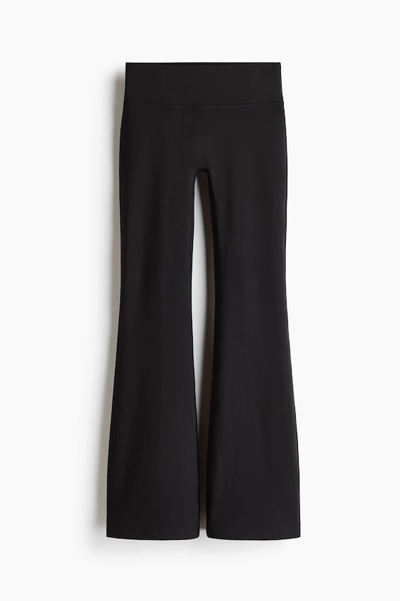 Детские леггинсы H&M Move Warm Flared with Fleece SoftMove™, цвет: Чёрный
