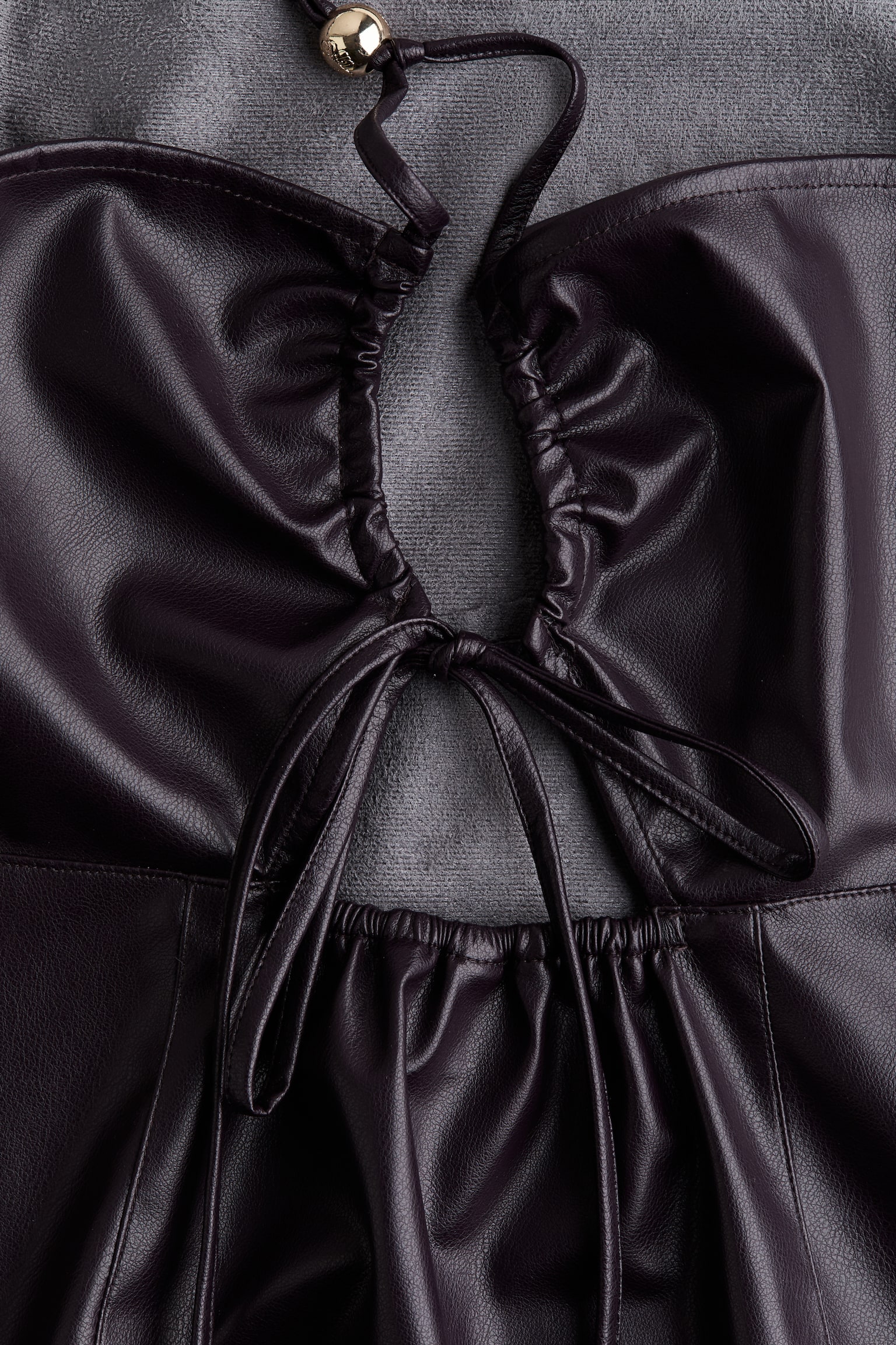 Coated slip dress - Dark purple - 7