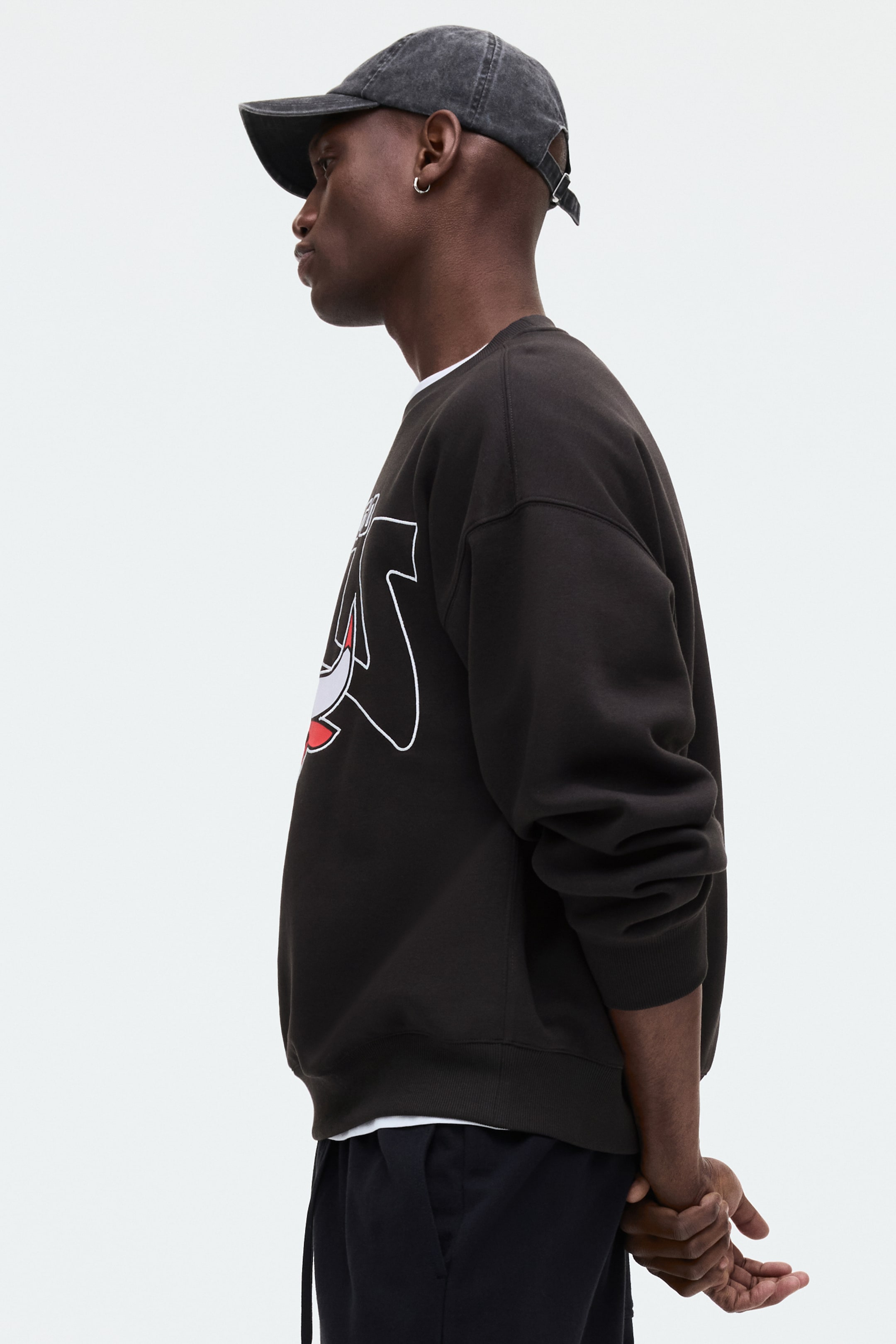 Детские худи H&M Oversized Printed Sweatshirt — фото 8
