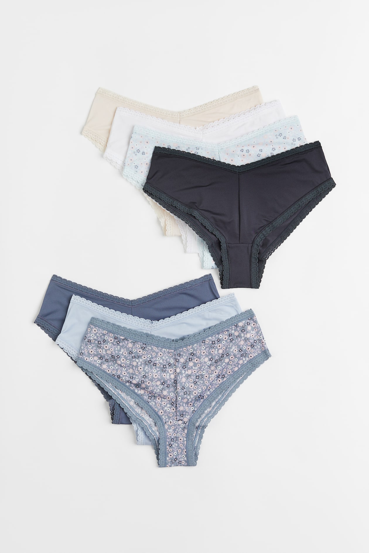 Bragas Gap No-show Encaje Hipster Mujer Azules De Pack De