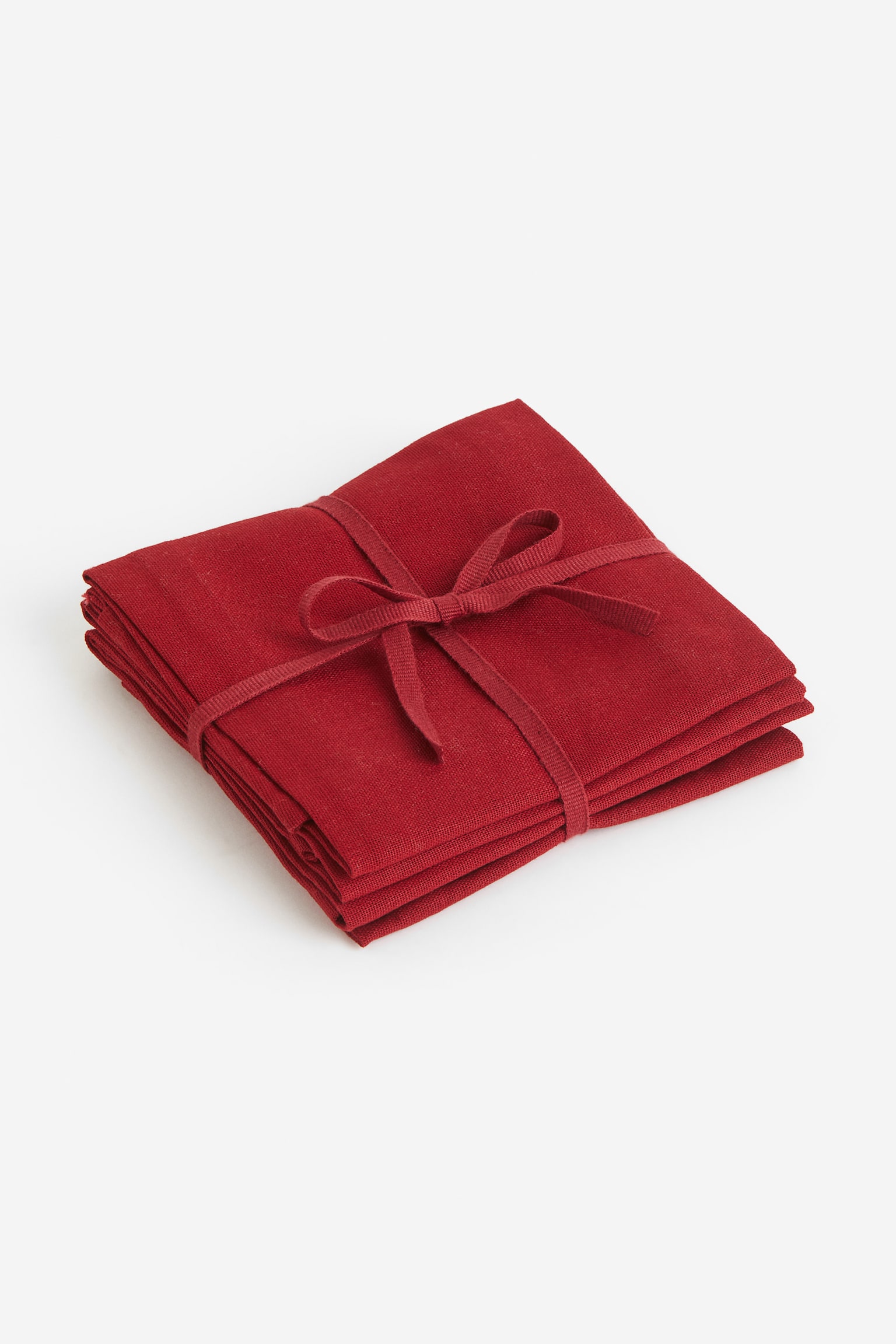 4-pack cotton napkins - Red/Dark green/White/Cobalt blue/Anthracite grey/Dark orange/Light purple - 1