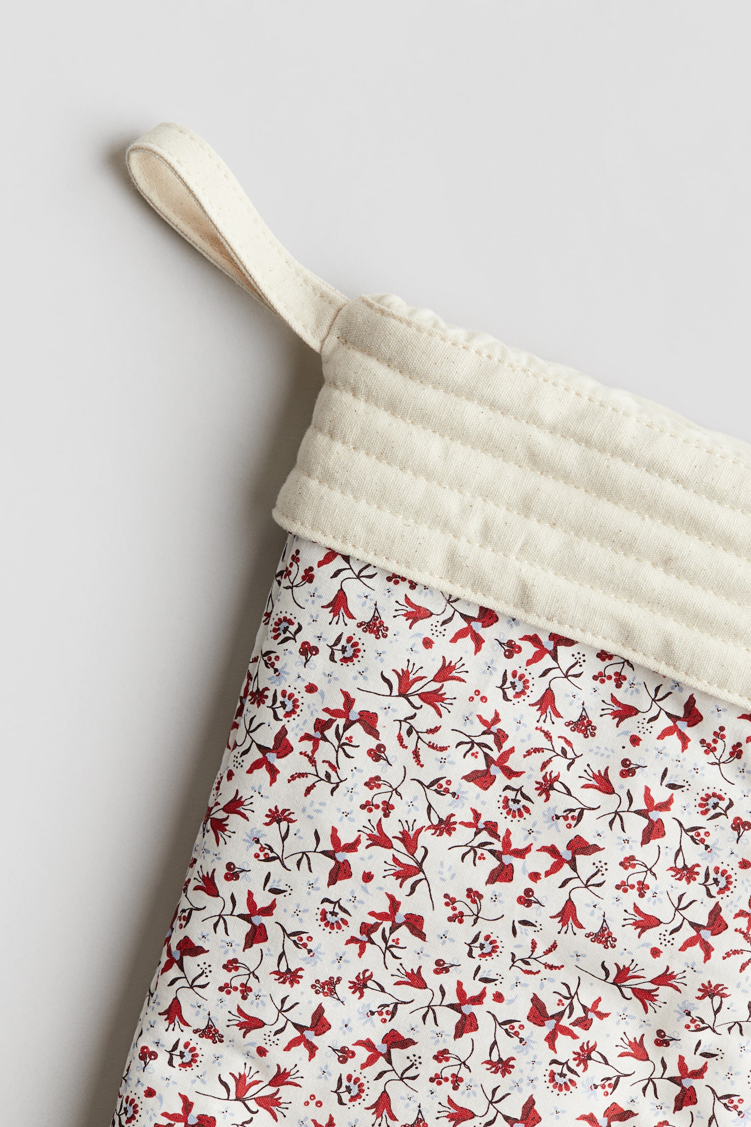 Christmas stocking - White/Floral - 2