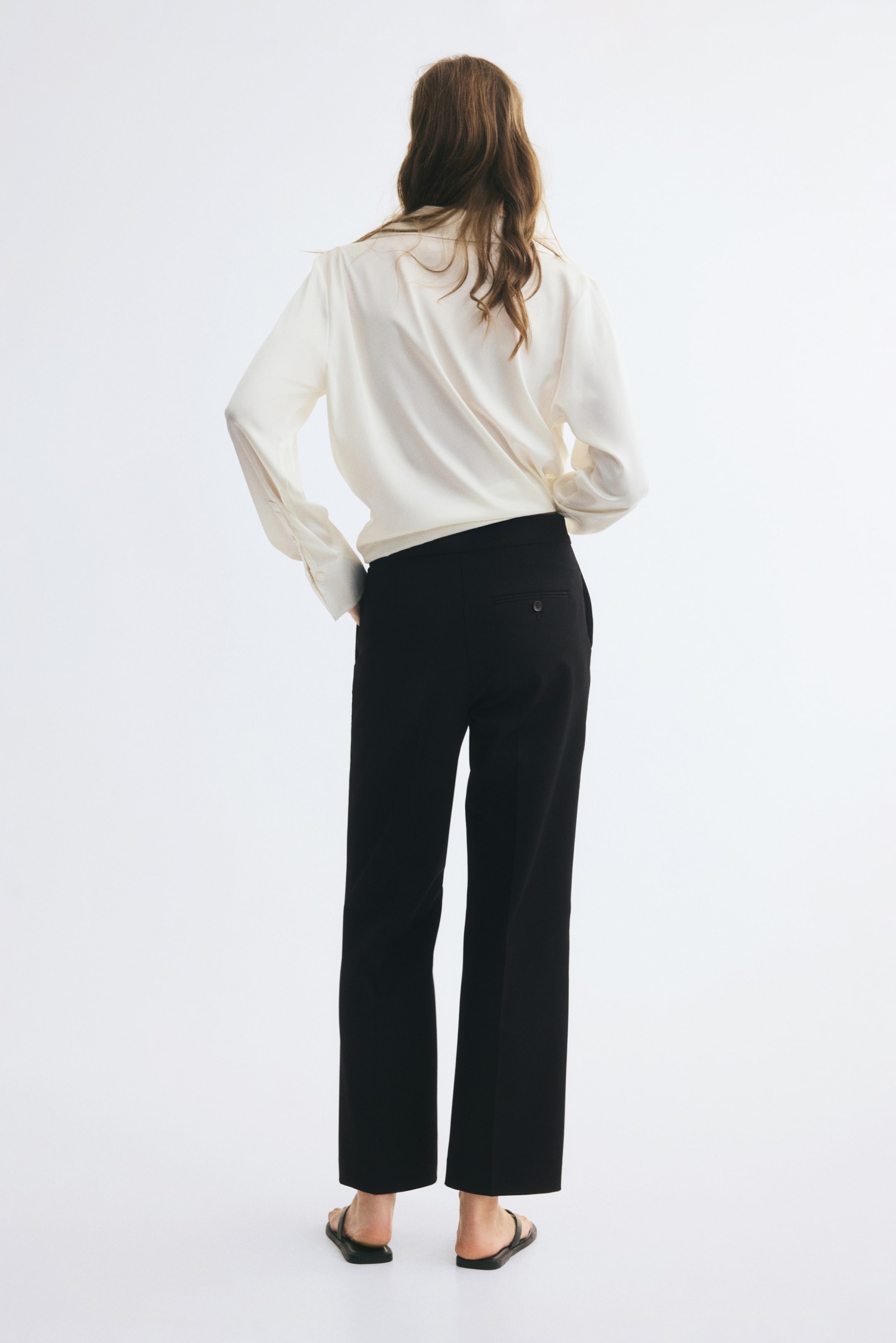Bootcut Ankle-Length Pants