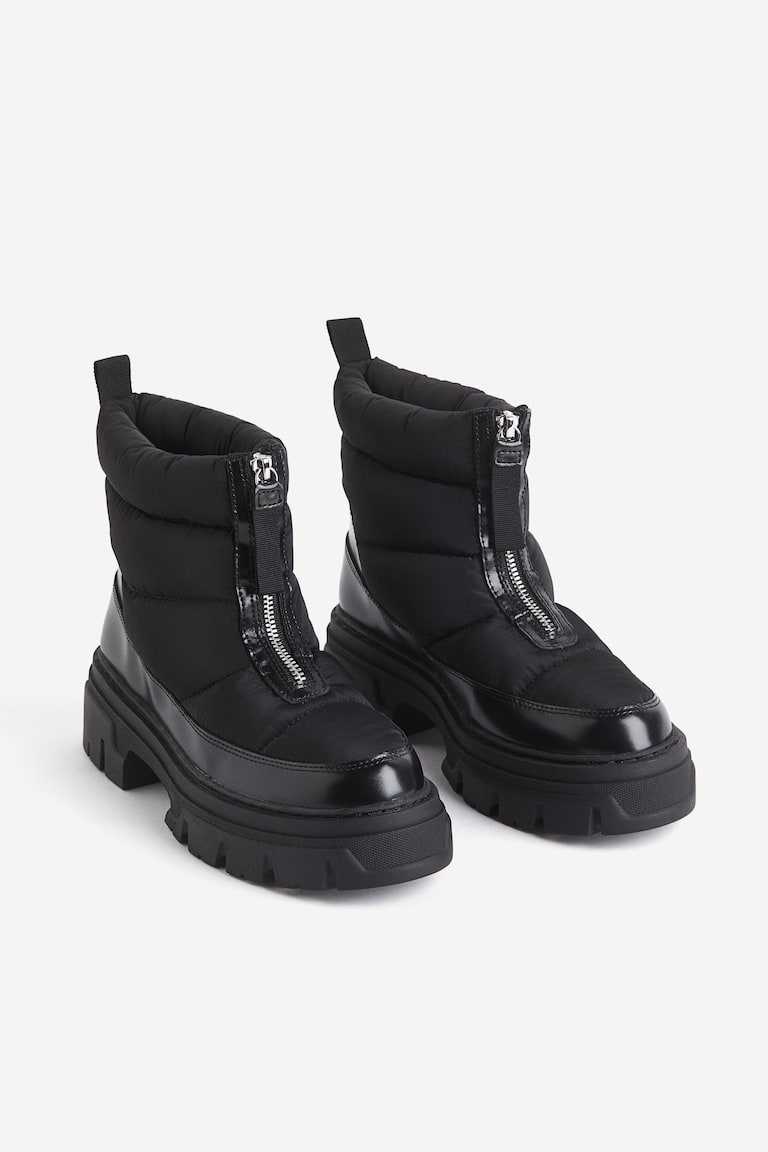 ウォームラインド パッデッドブーツ - ブラック - レディース | H&M JP