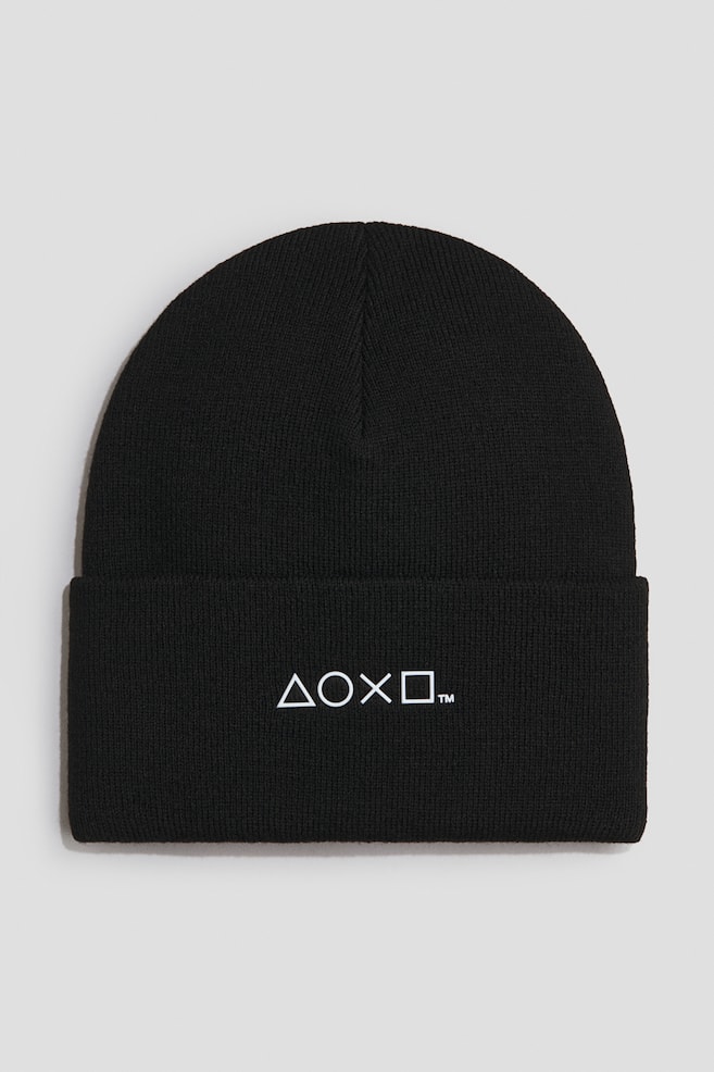 Tuque avec application - Noir/PlayStation/Bleu/UEFA Champions League🅫 - 1