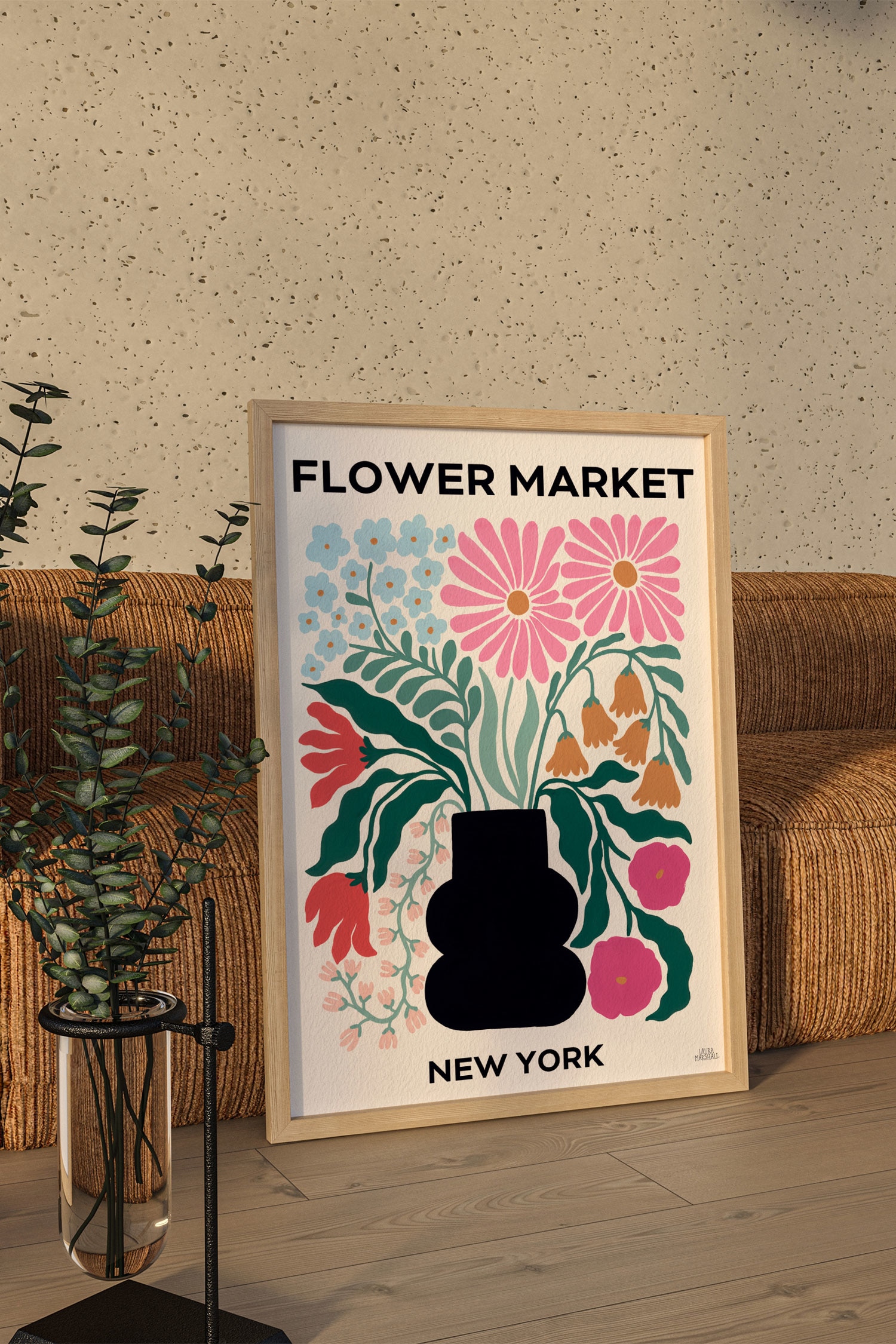 Wild Apple - Flower Market Iii - Flerfarvet