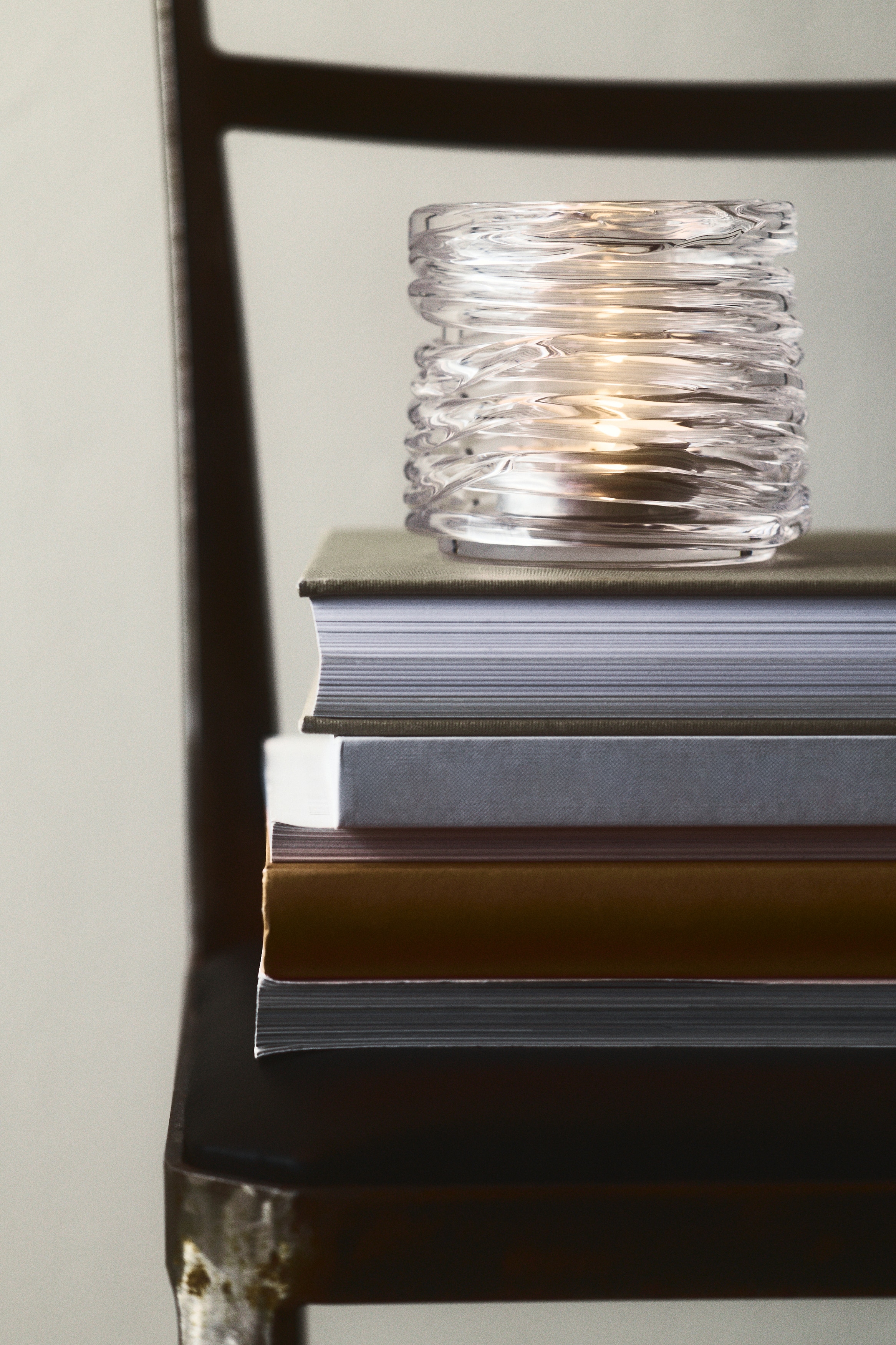 Glass tealight holder - Transparent