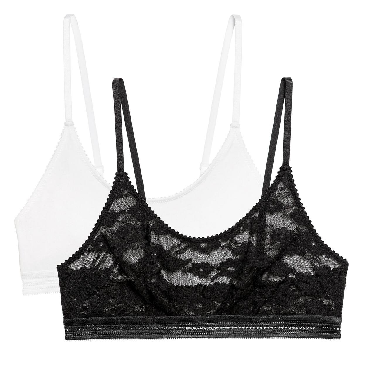 Lot De 2 Soutiens-gorges H&M 85D Forme Corbeille – Noir Et Blanc, Bon état
