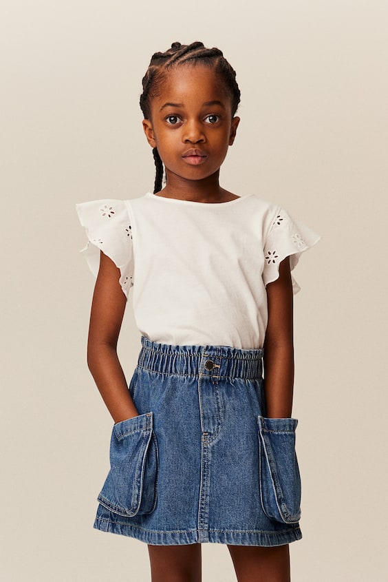 Gonna in denim - Blu denim - BAMBINO | H&M IT