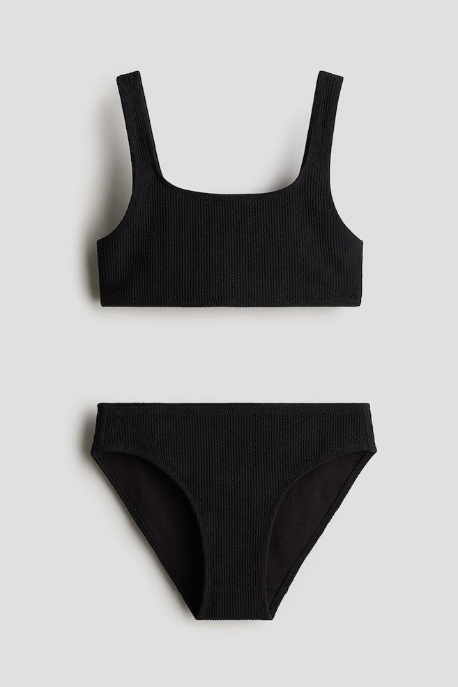 Bikini texturizado - Negro/Azul marino/Verde claro/Lila - 1