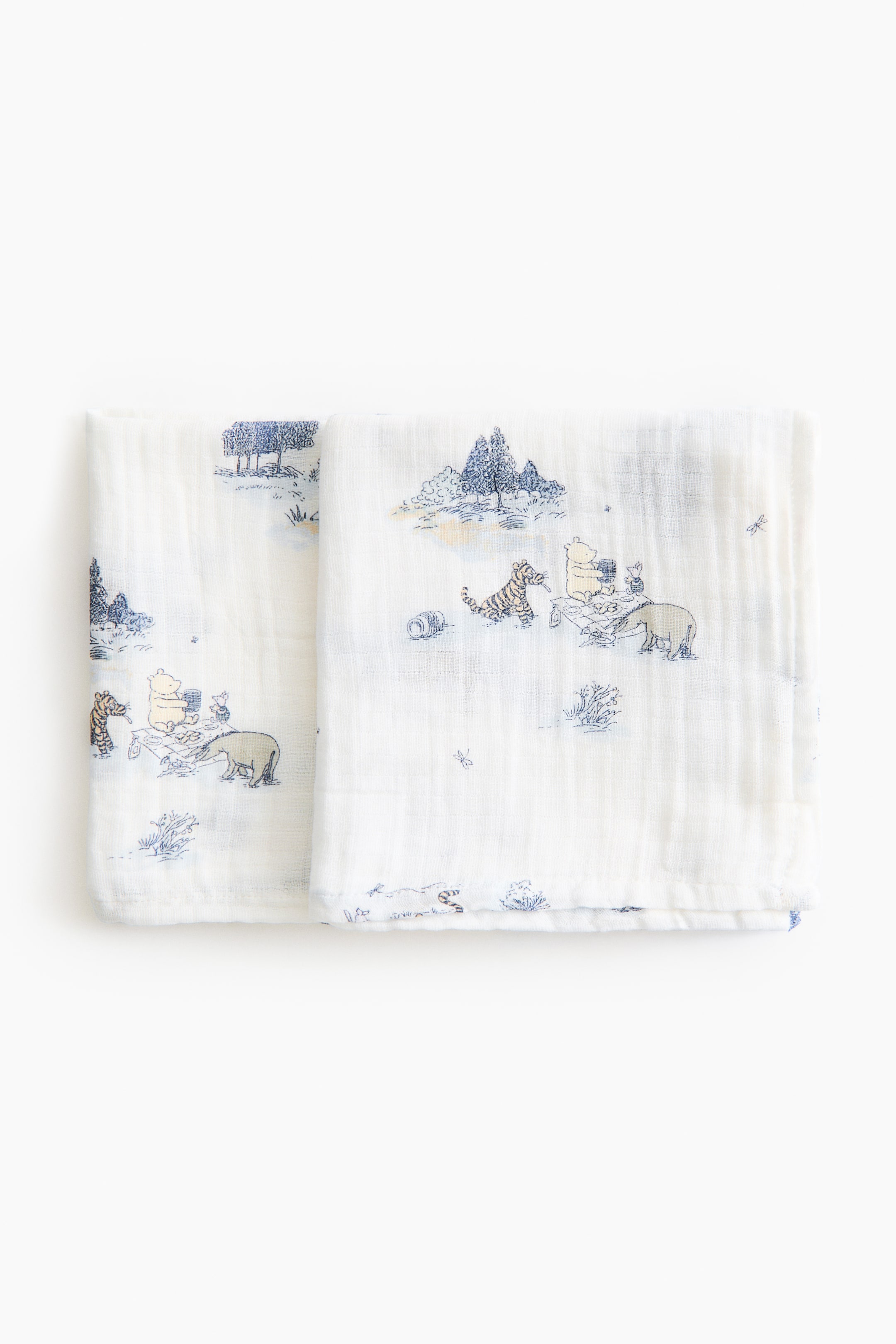 2-Pack Patterned Muslin Cloths