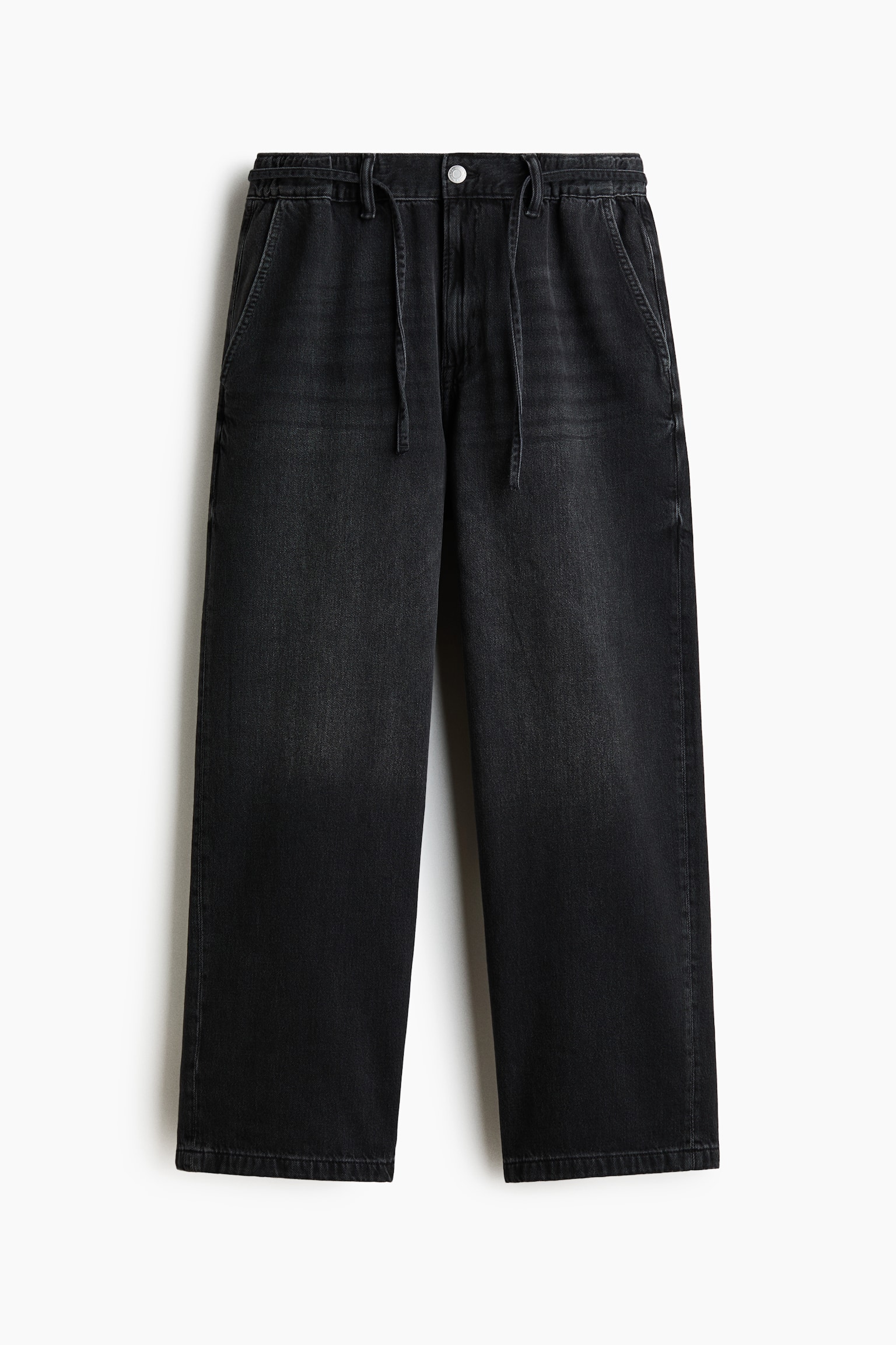 Baggy Jeans - Nero denim/Blu denim chiaro - 1