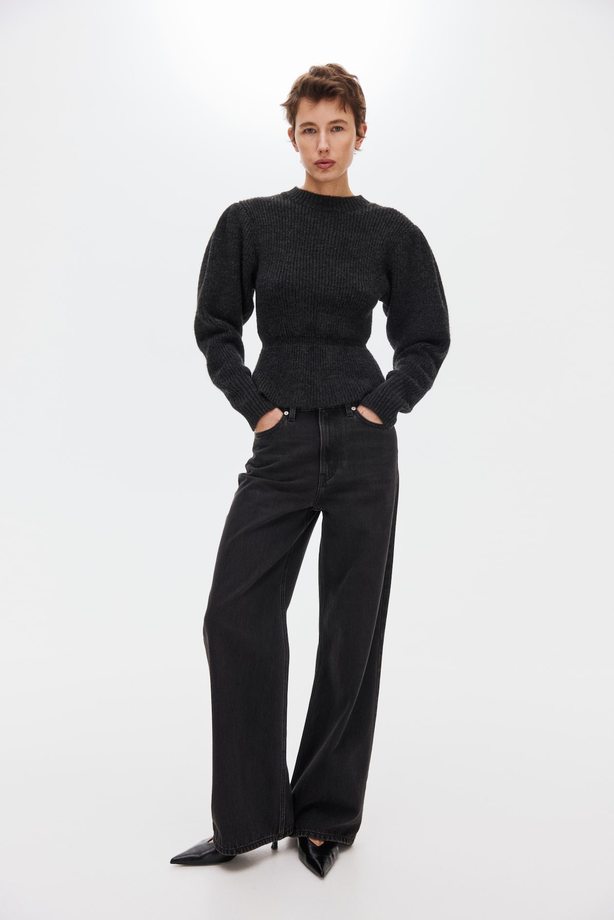 Peplum jumper - image 3