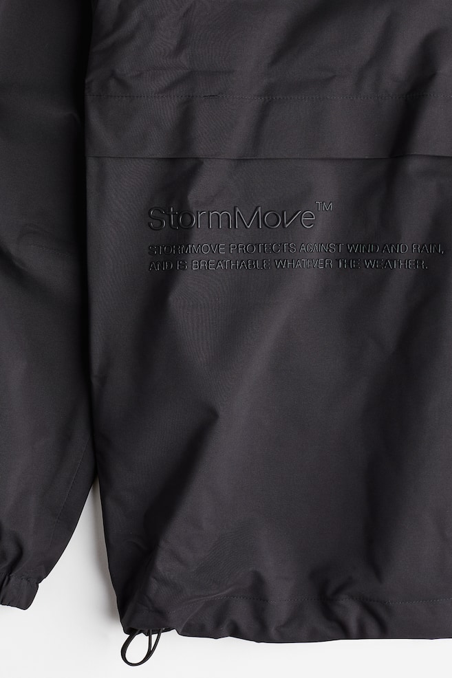 StormMove™ Unisex Regenjacke - Schwarz/Taupe - 4