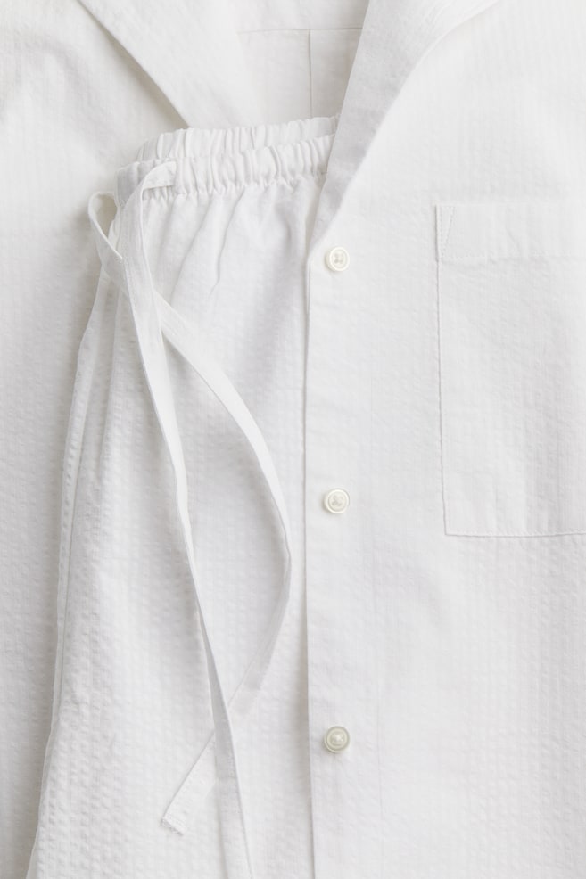 Pyjama en seersucker - Blanc - 5