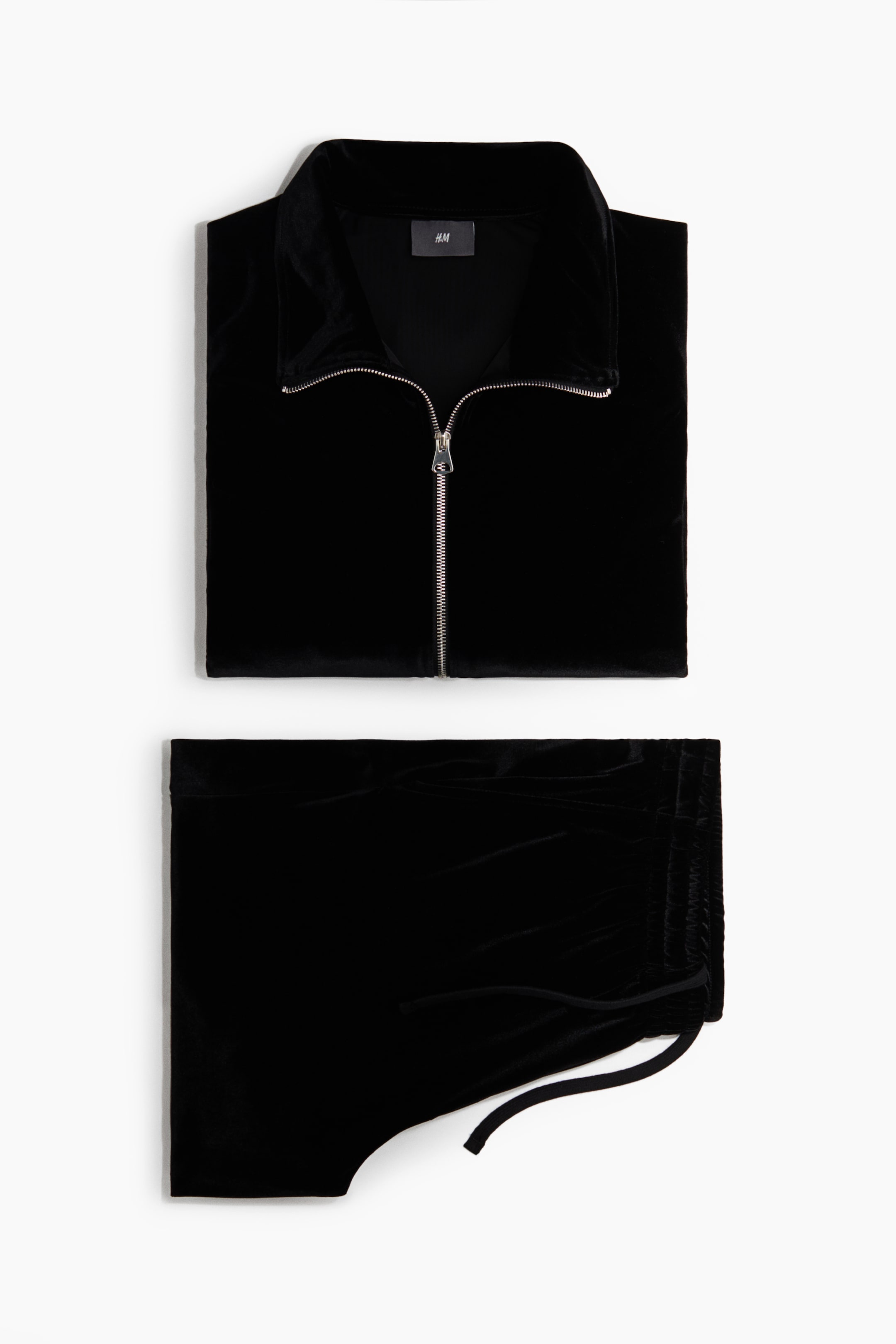 View larger image: Velour tracksuit - Black - Men | H&M IN 6