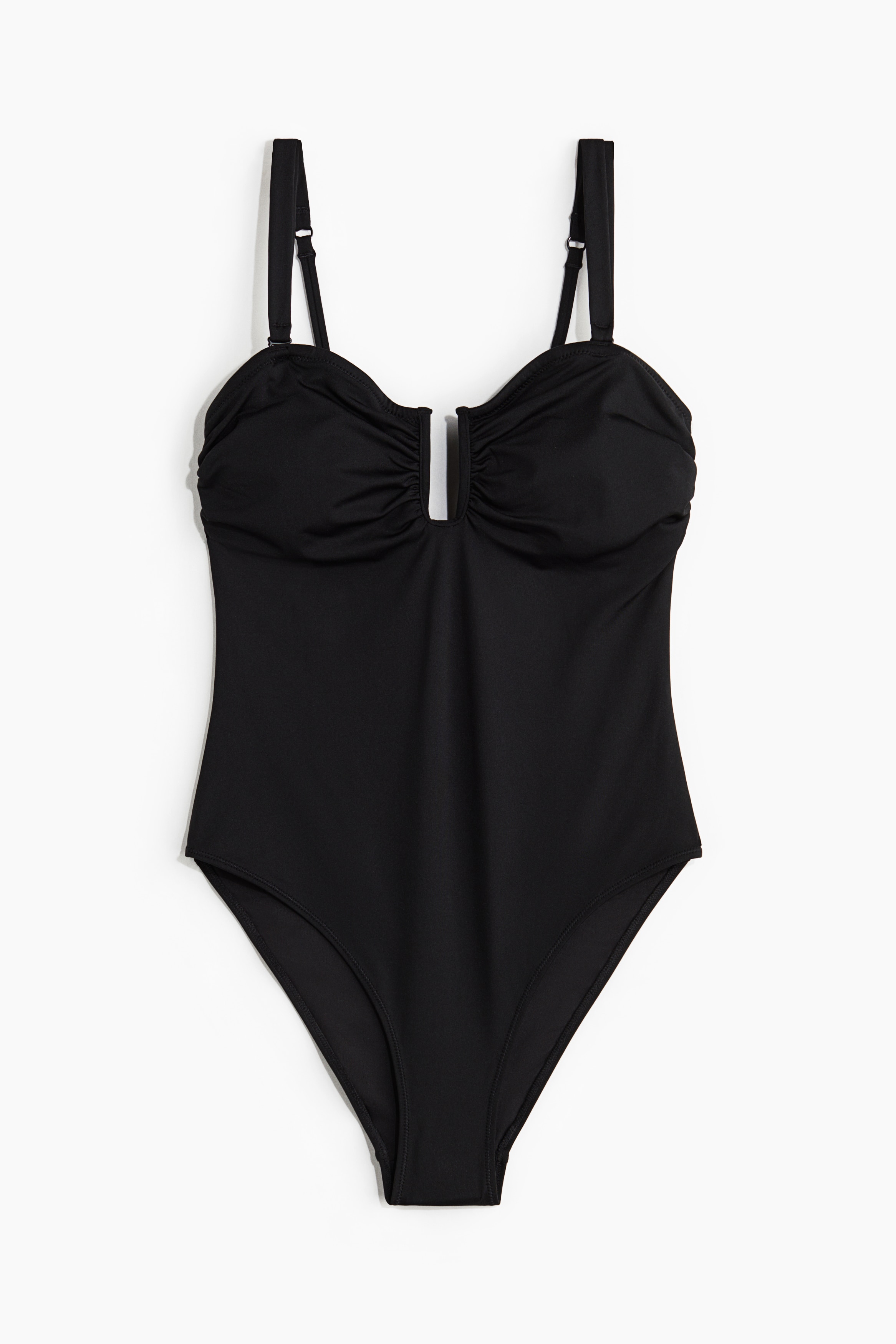 Maillot de bain bandeau paddé - Noir/Bleu/Bleu/motif