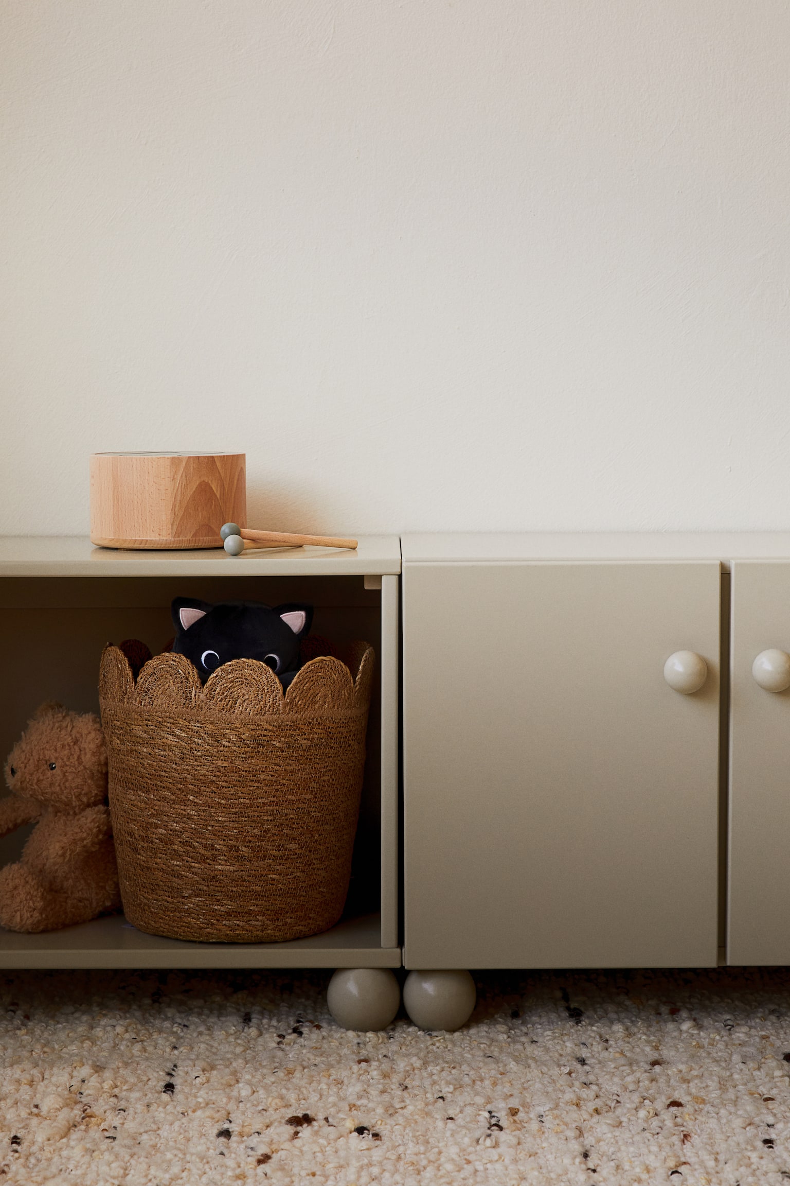 Children's storage cabinet - Beige - 2