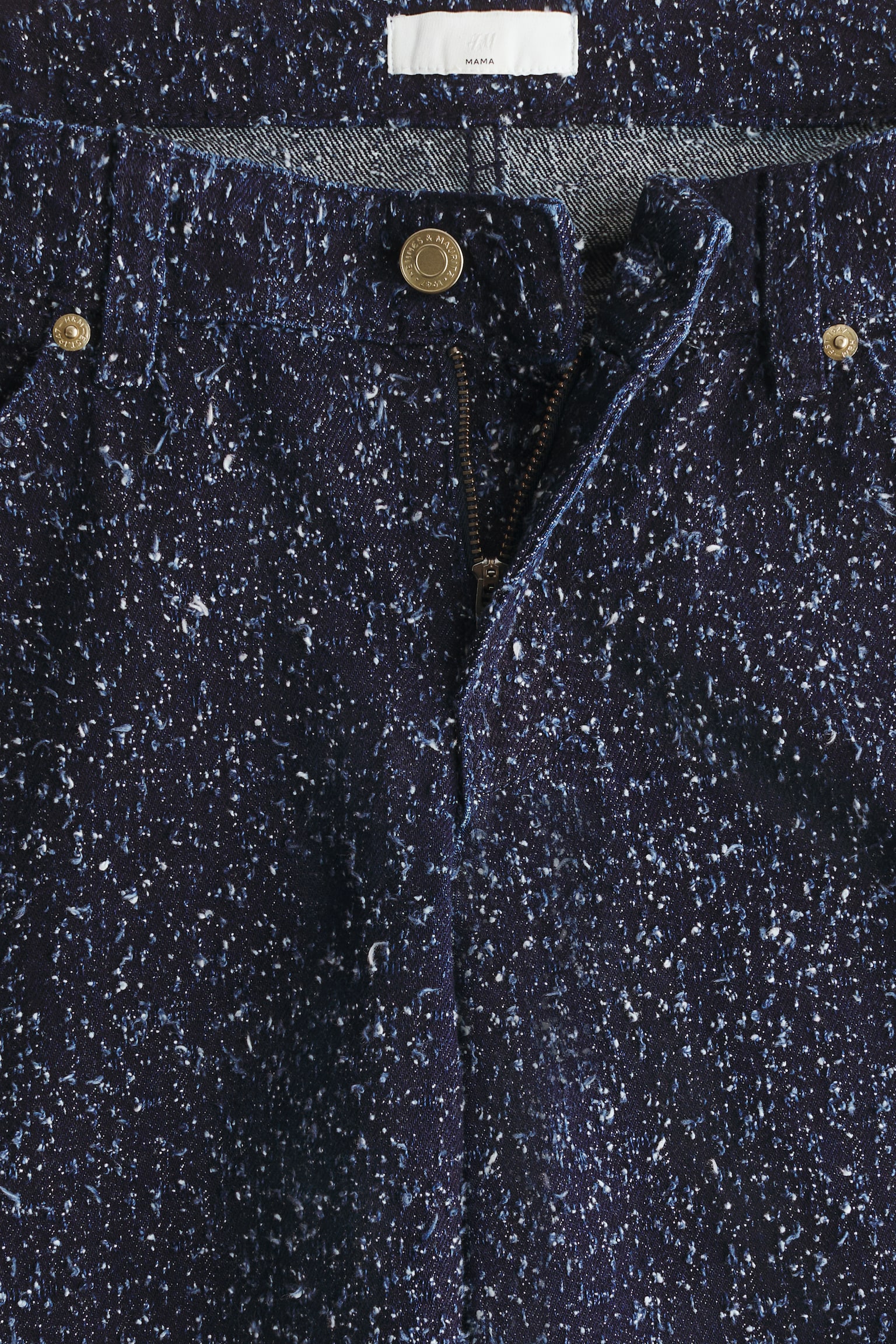 MAMA Before & After wide jeans - כחול ג'ינס כהה/אפור כהה - 3