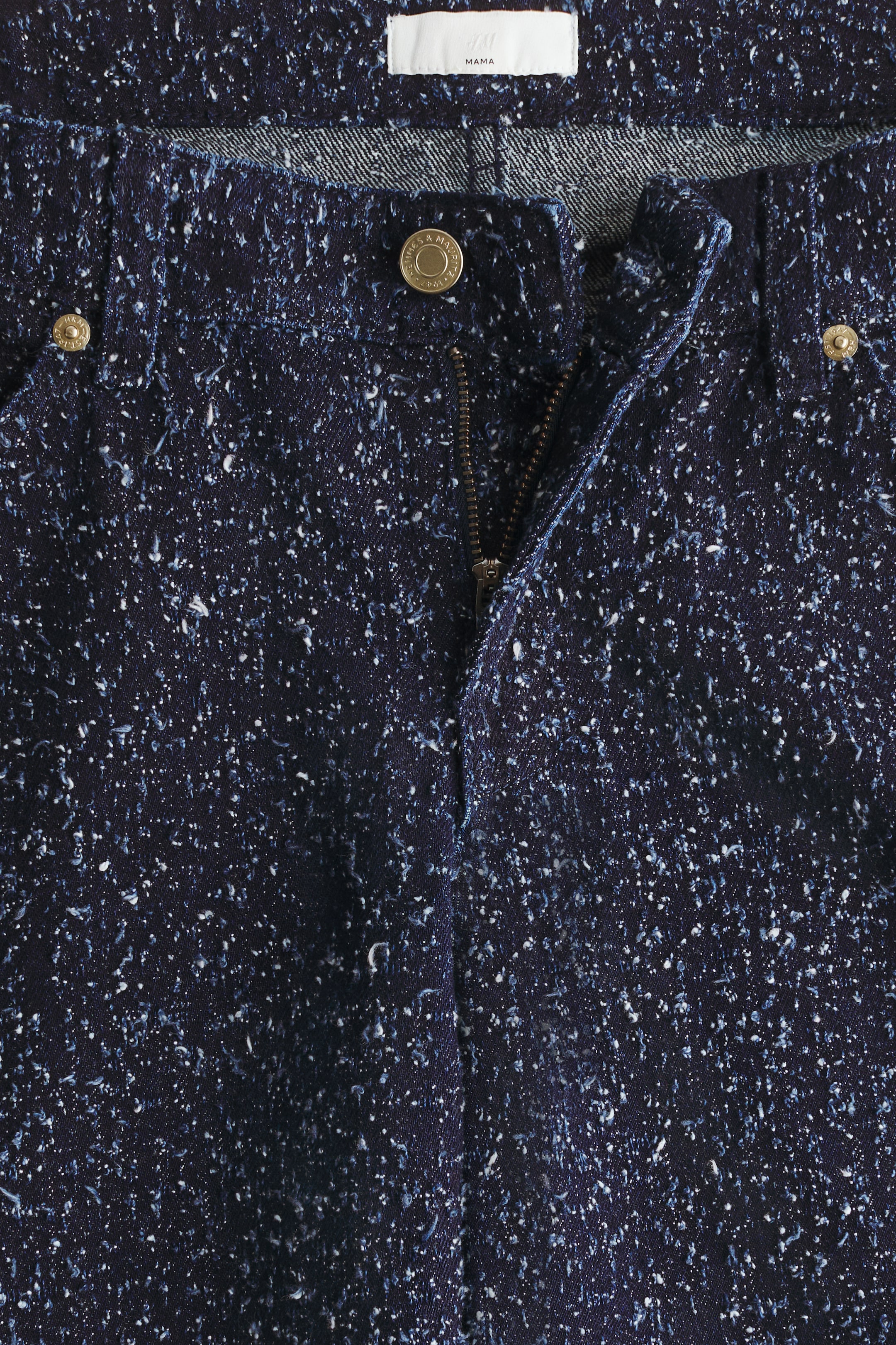 拡大画像を表示: MAMA Before & After wide jeans - ダークデニムブルー - レディース | H&M JP 2