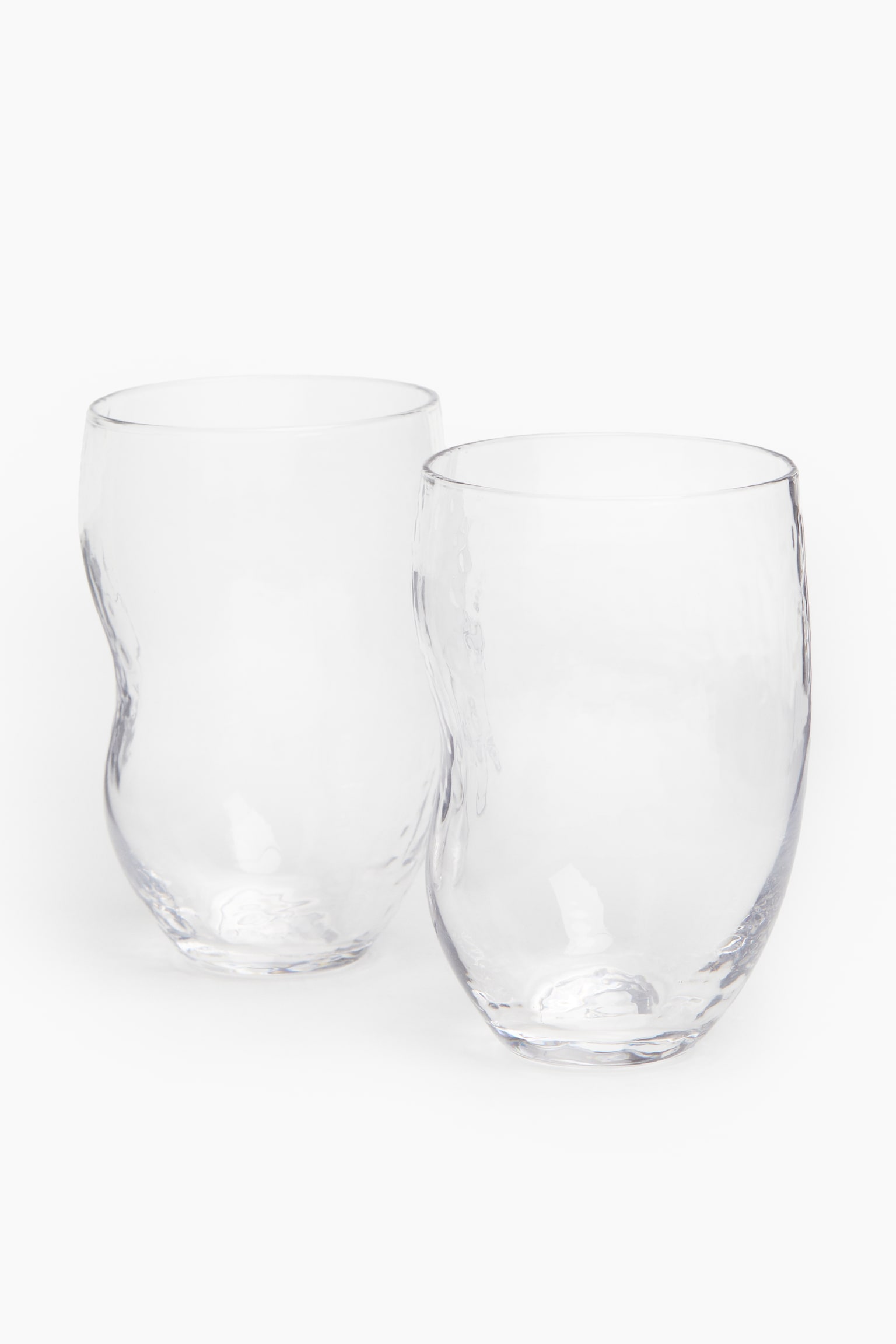 2-pack glass tumblers - Clear glass - 1