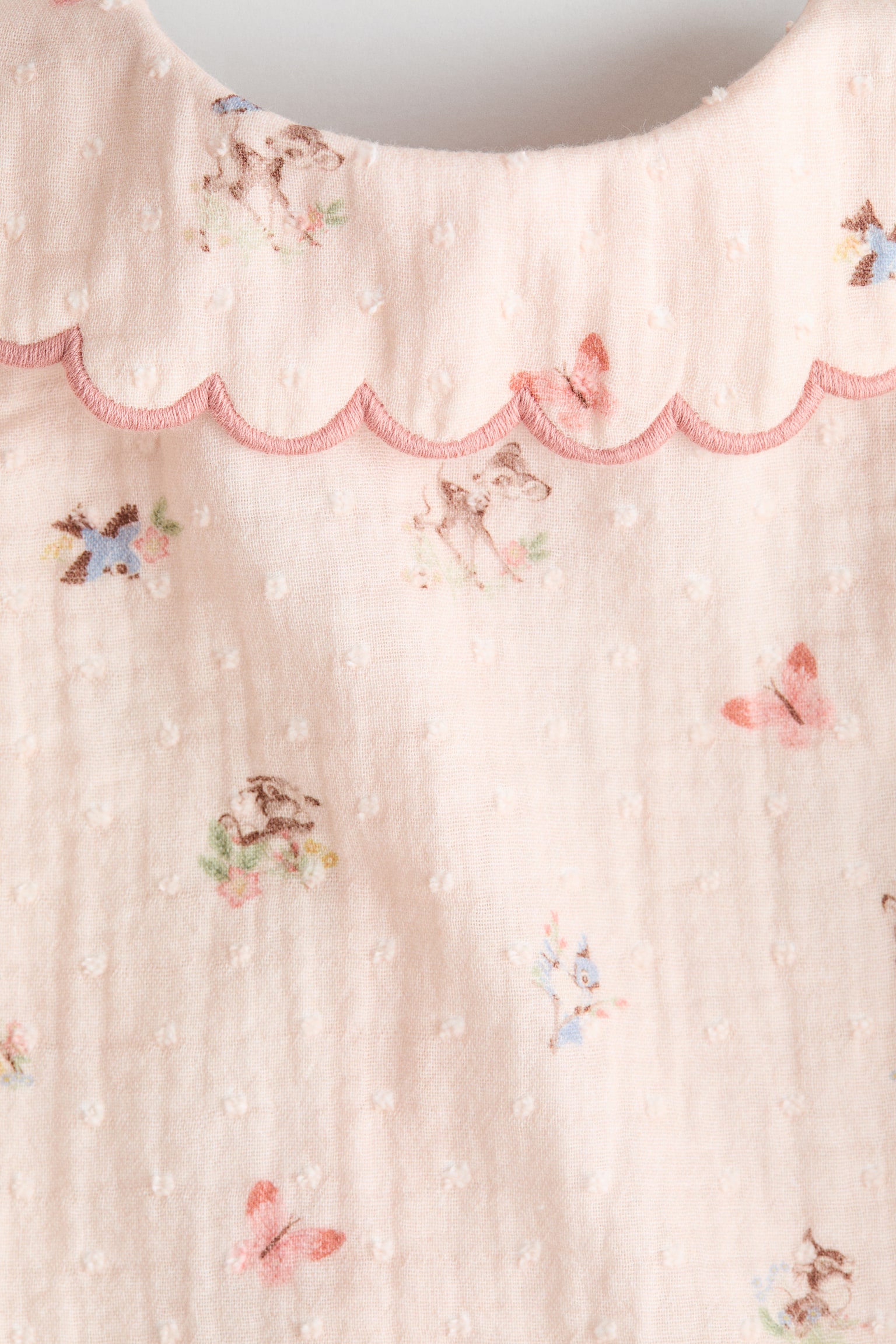 Cotton muslin blouse - Light pink/Bambi - 3