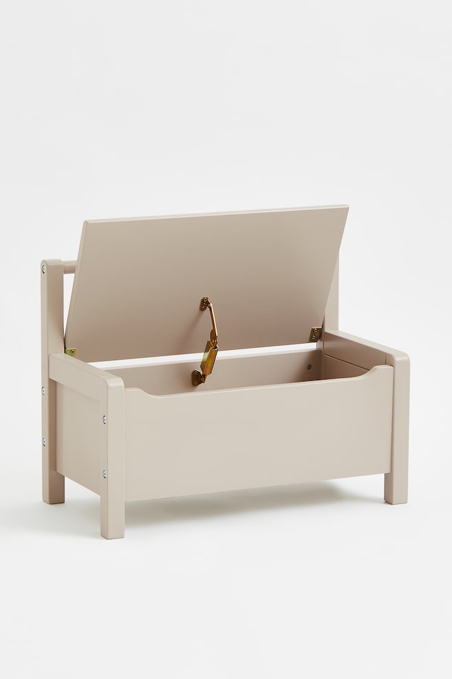 Children's storage bench - Beige/Green/Grey - 3