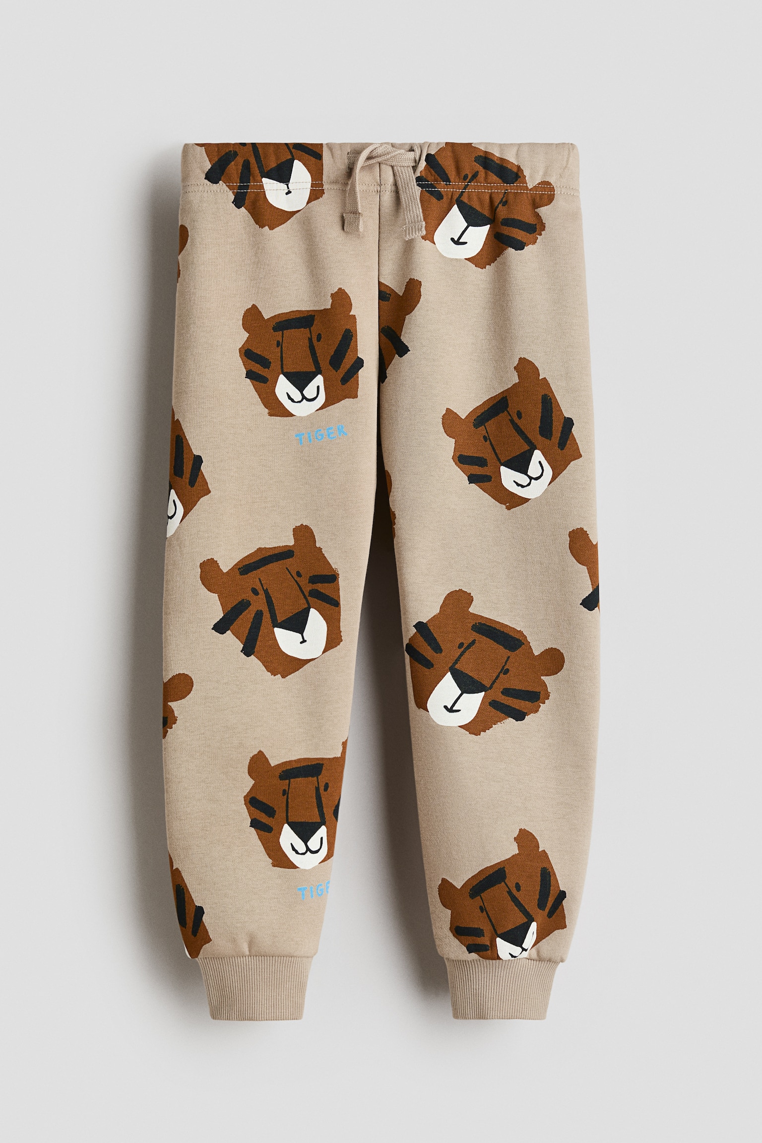 Baskılı Jogger Pantolon - Bej/Kaplanlar/Mavi/Arabalar/Beyaz/Dinozorlar/Açık bej/Dinozorlar/Açık mavi/NASA