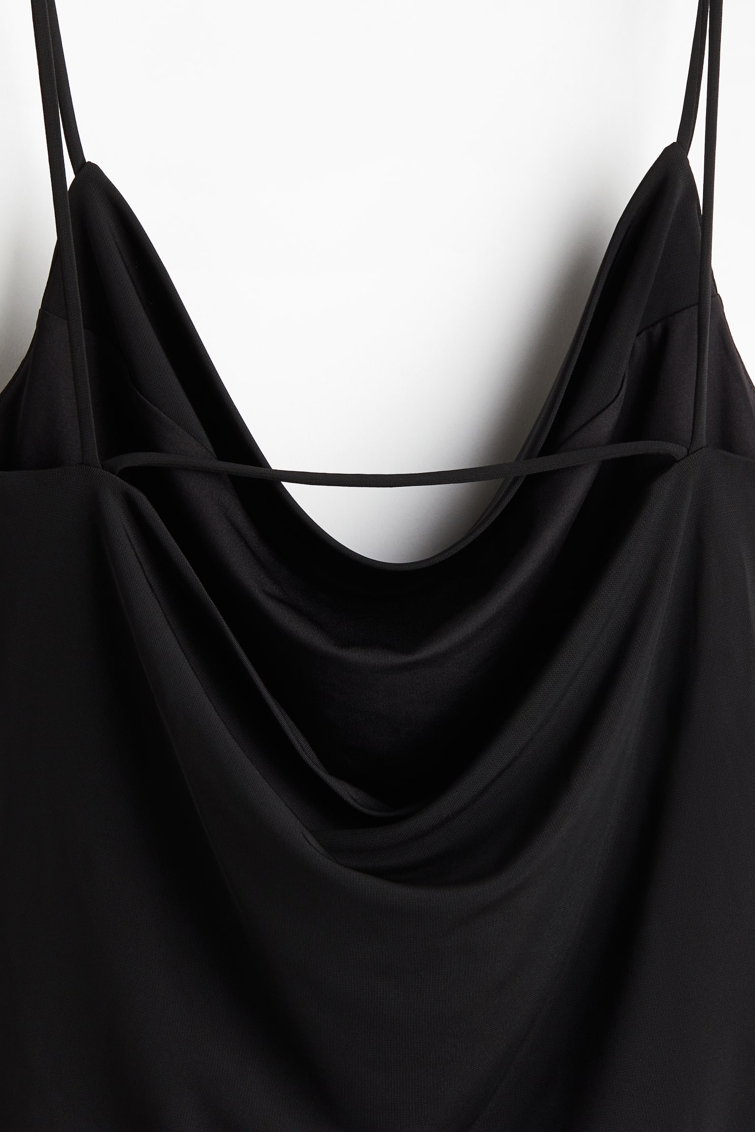 Cowl Neck Cami - Black/White/Khaki green - 5