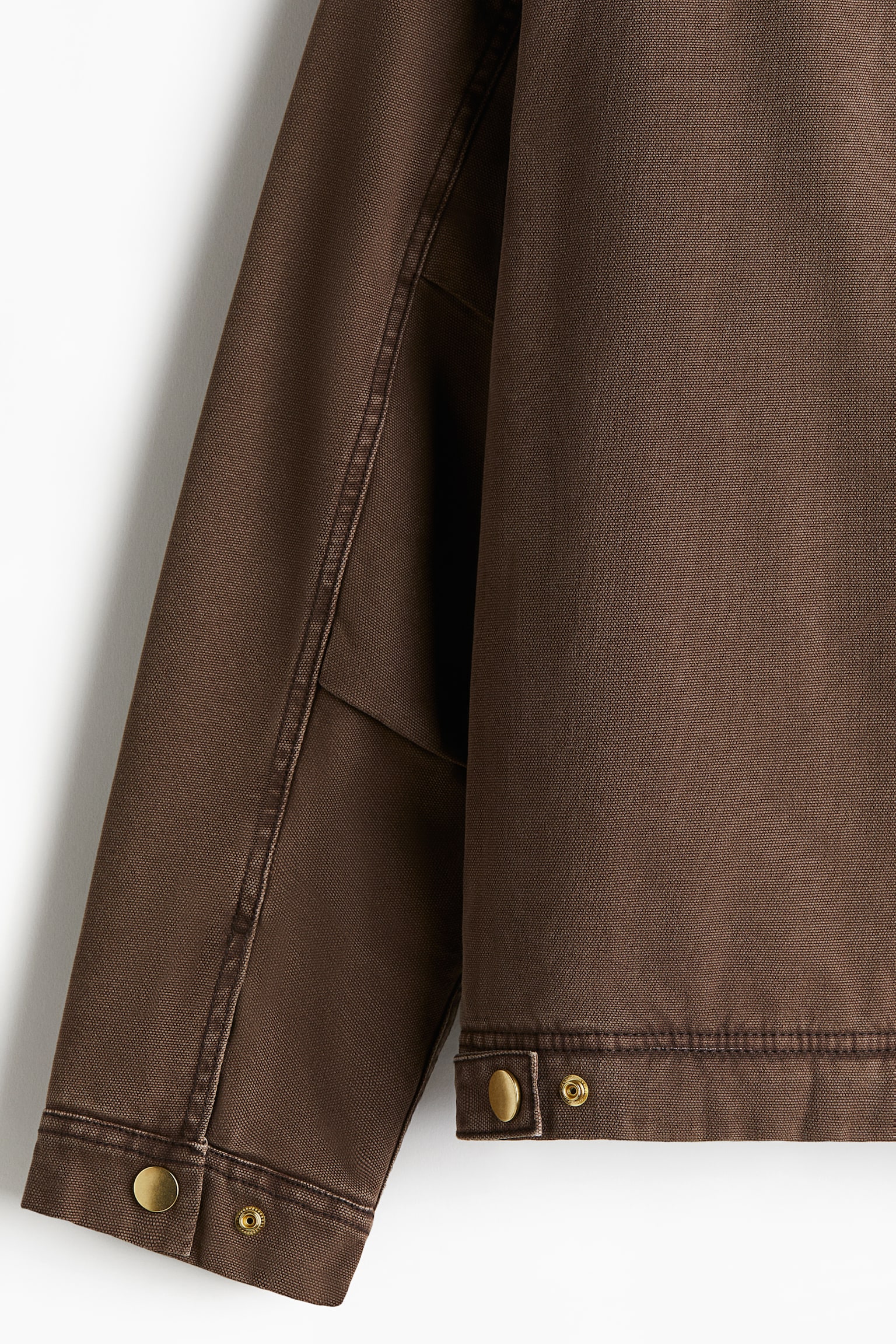 Loose Fit Padded utility jacket - Brown/Black - 7