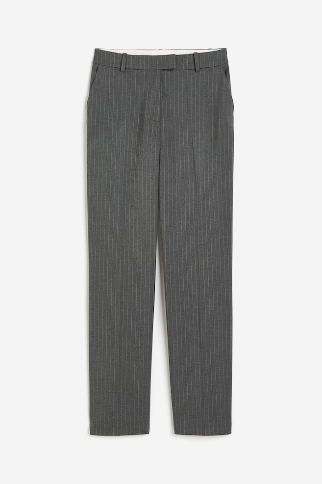 Slim twill trousers - Dark grey/Pinstriped/Black/Grey/Red - 2