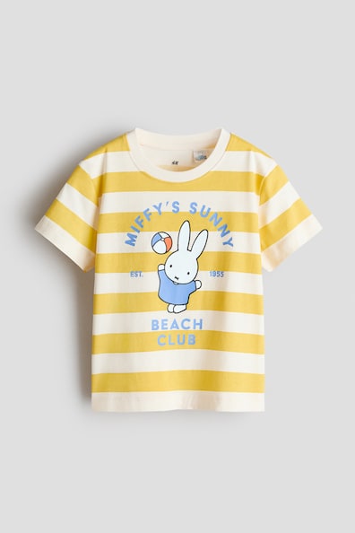 プリントデザイン コットンTシャツ