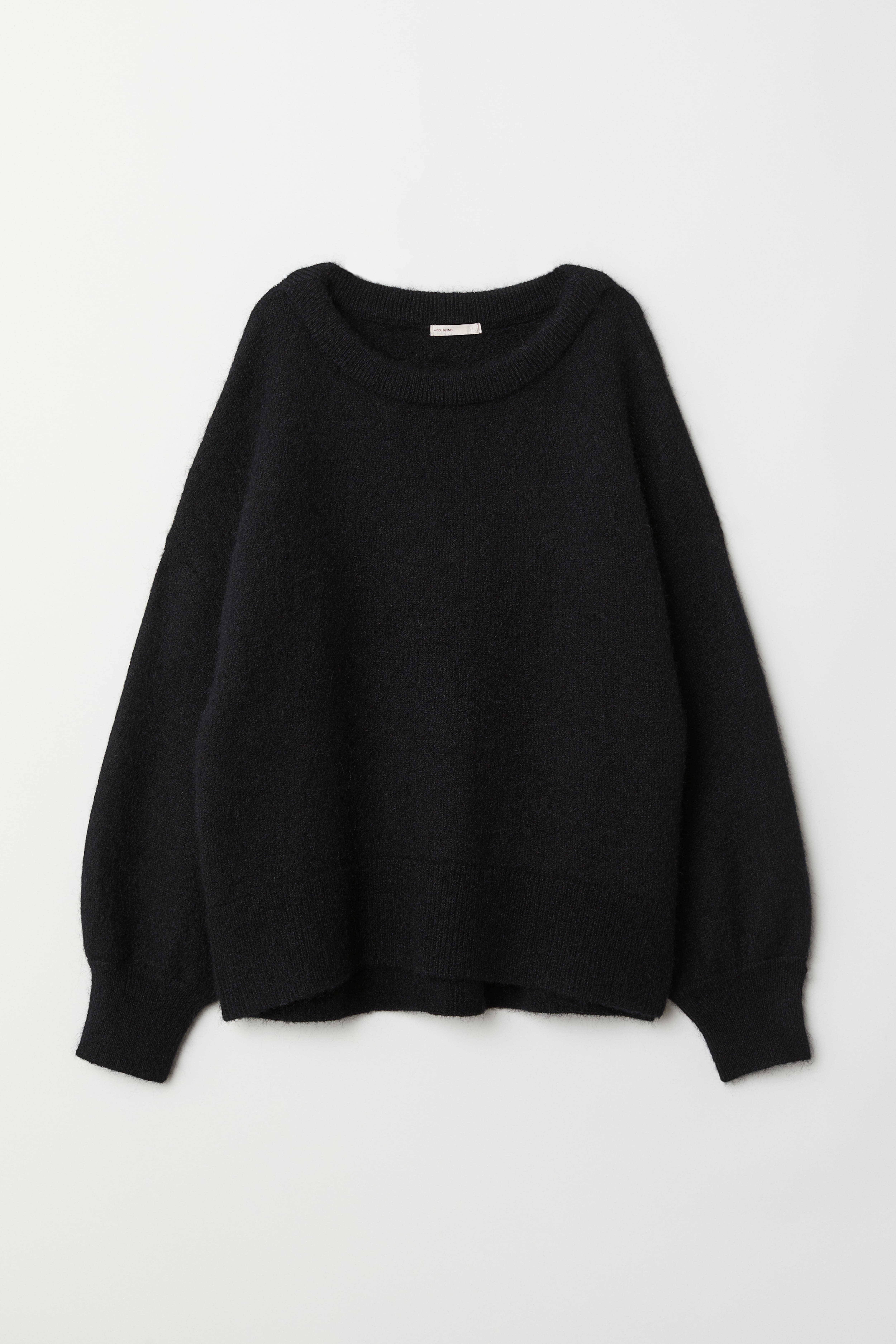 Pull mohair noir fashion