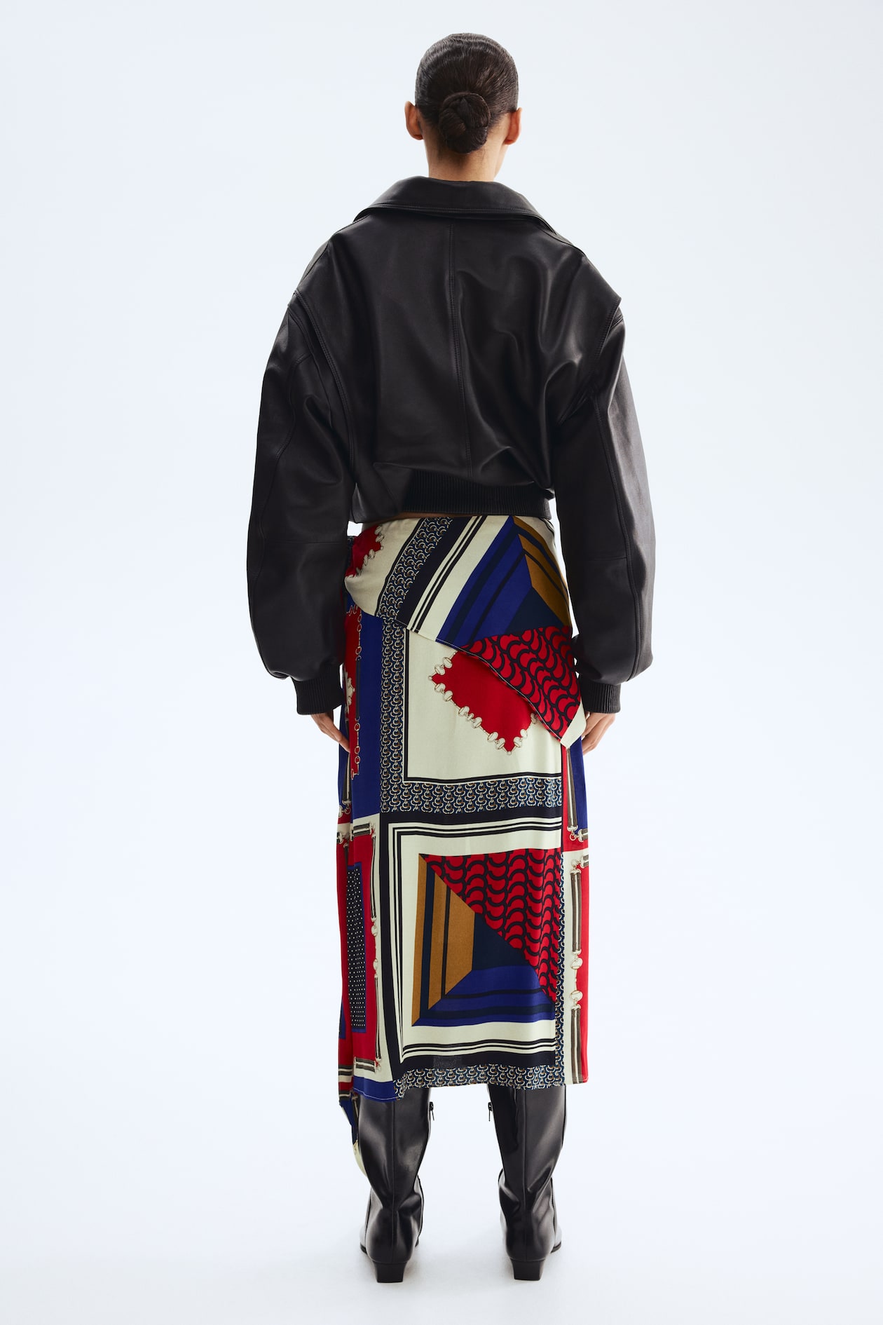 Scarf-Detail Skirt - image 3