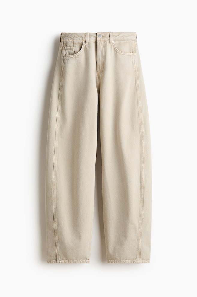 Baggy High Jeans - Light beige/Dark denim blue/Light denim blue/Denim gray/Washed black/Denim blue/Taupe - 1