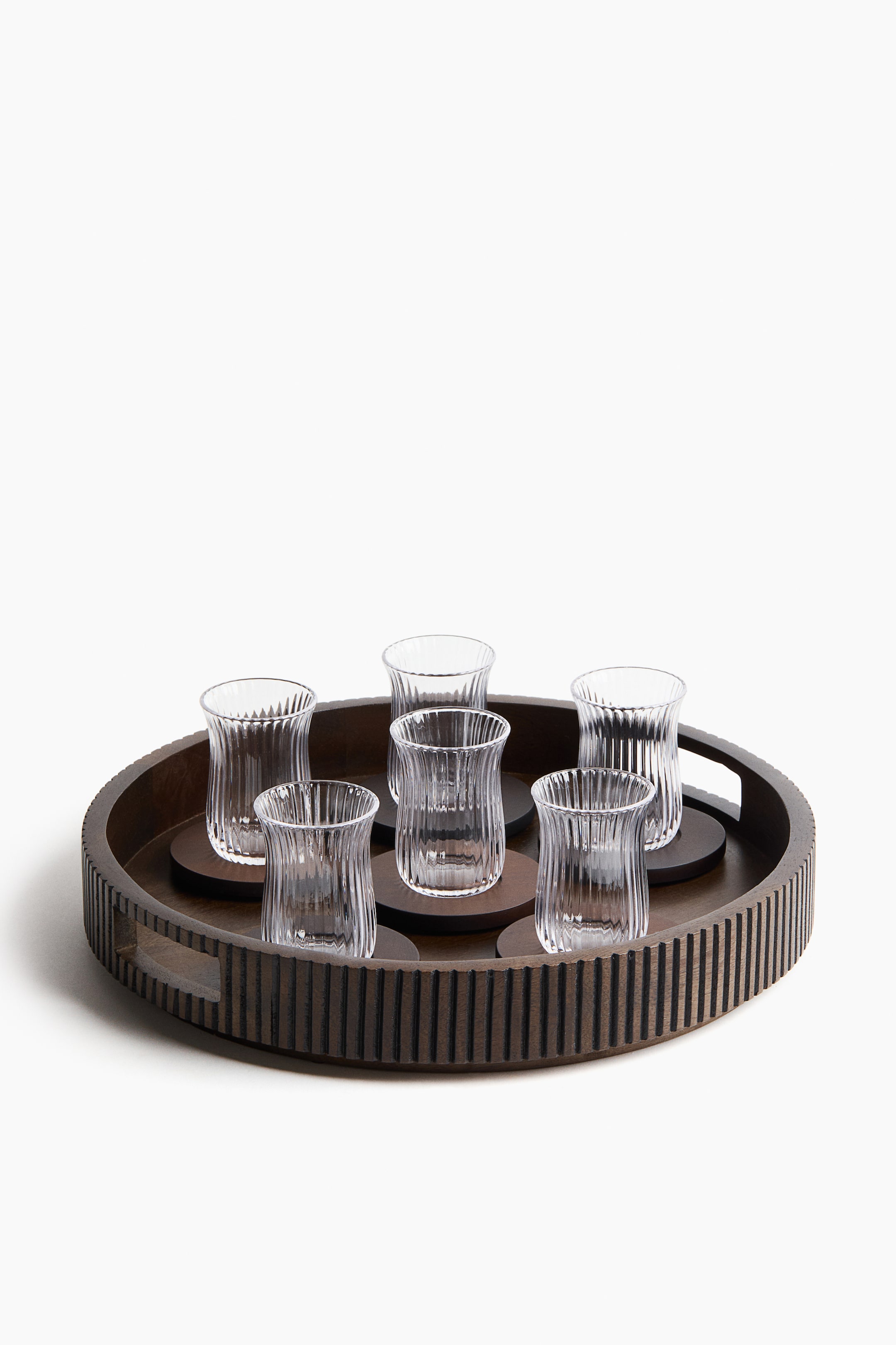 Prikaži veću sliku: 6-pack tea glasses with saucers - Prozirno - Home All | H&M RS 4