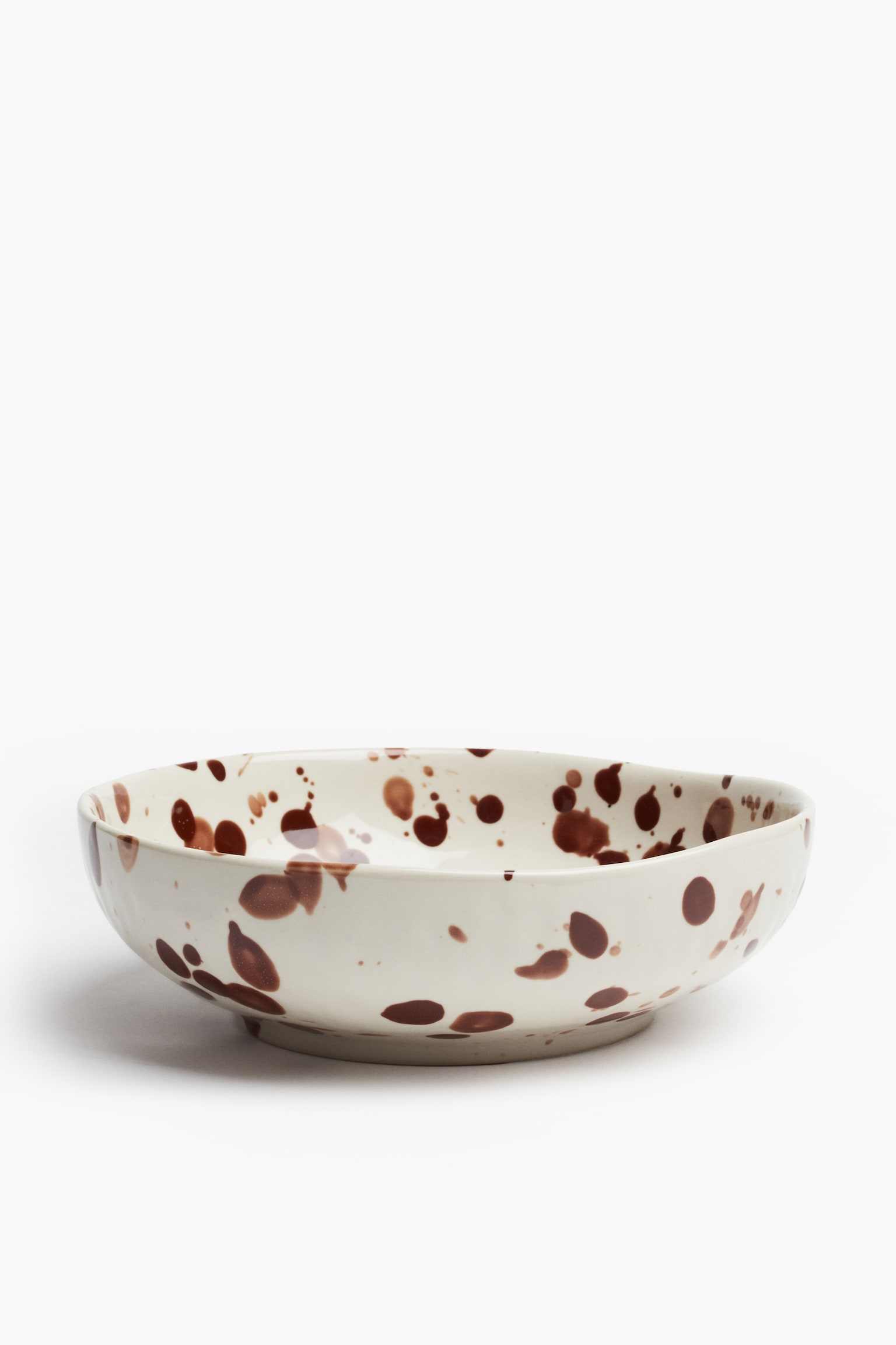 Stoneware serving dish - White/Speckled - 1