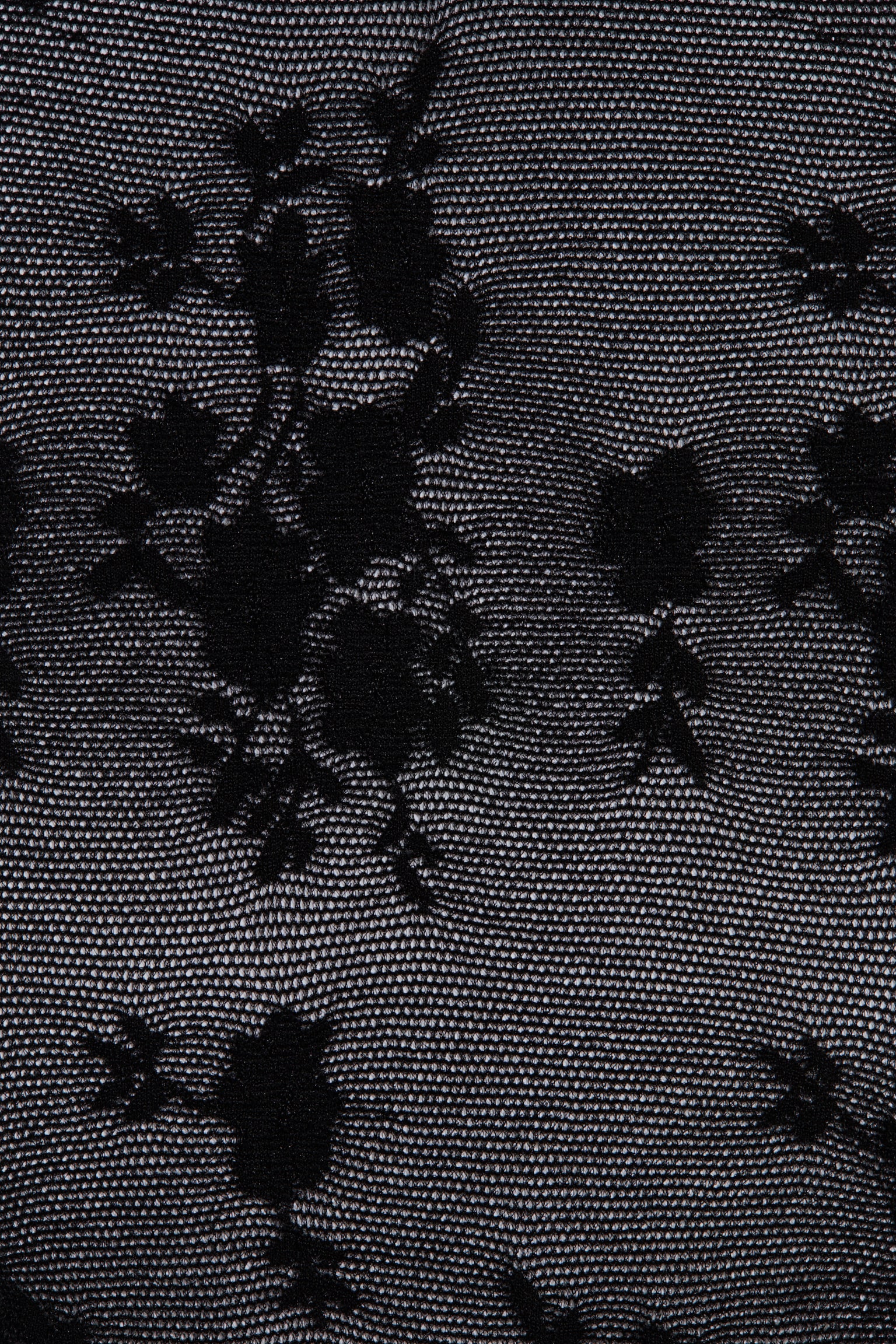 Patterned tights - Black/Floral - 2