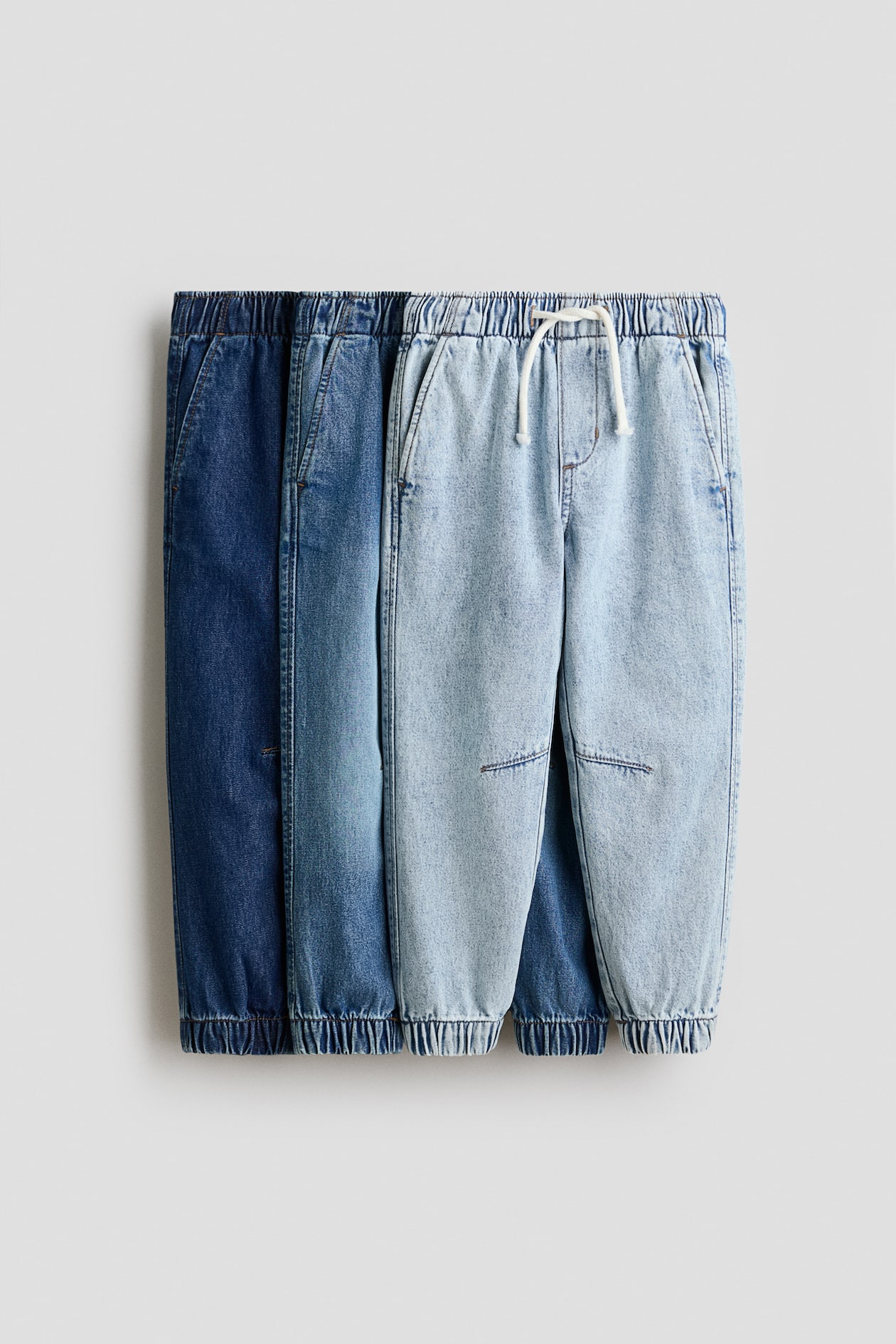 デニムジョガーパンツ 3本セット - デニムブルー - Kids | H&M JP