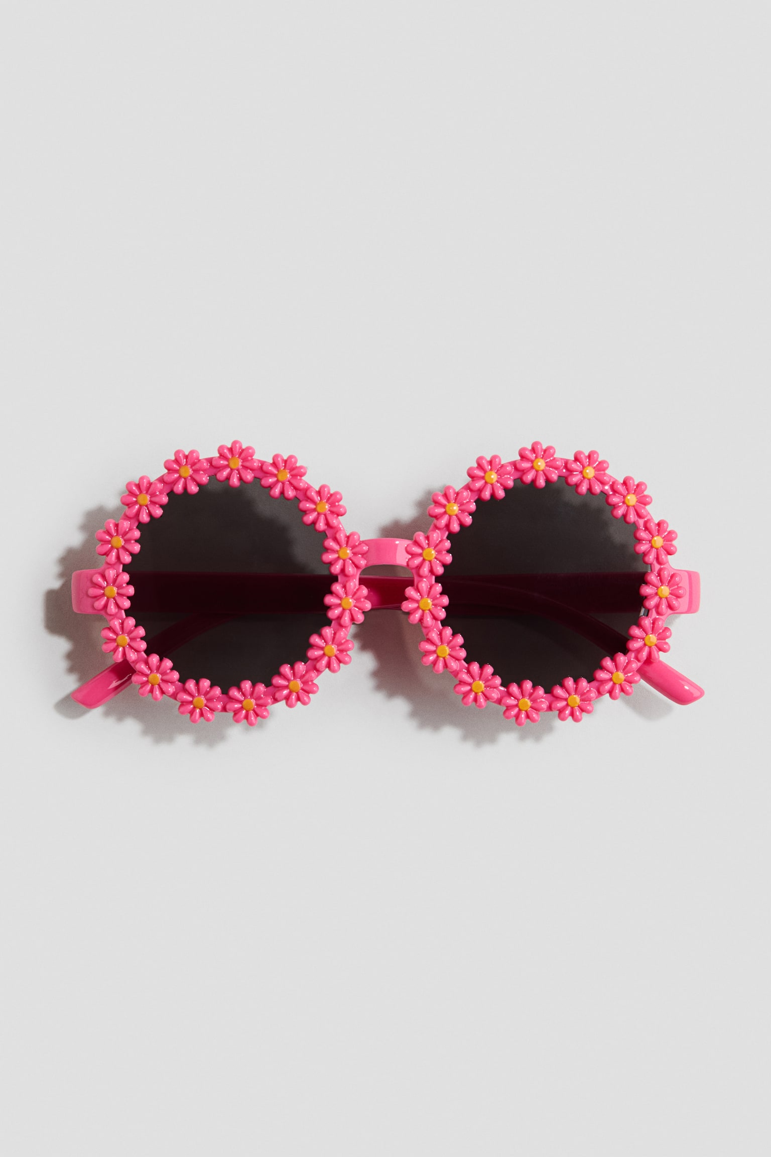 Round sunglasses - Pink/Flowers - 1