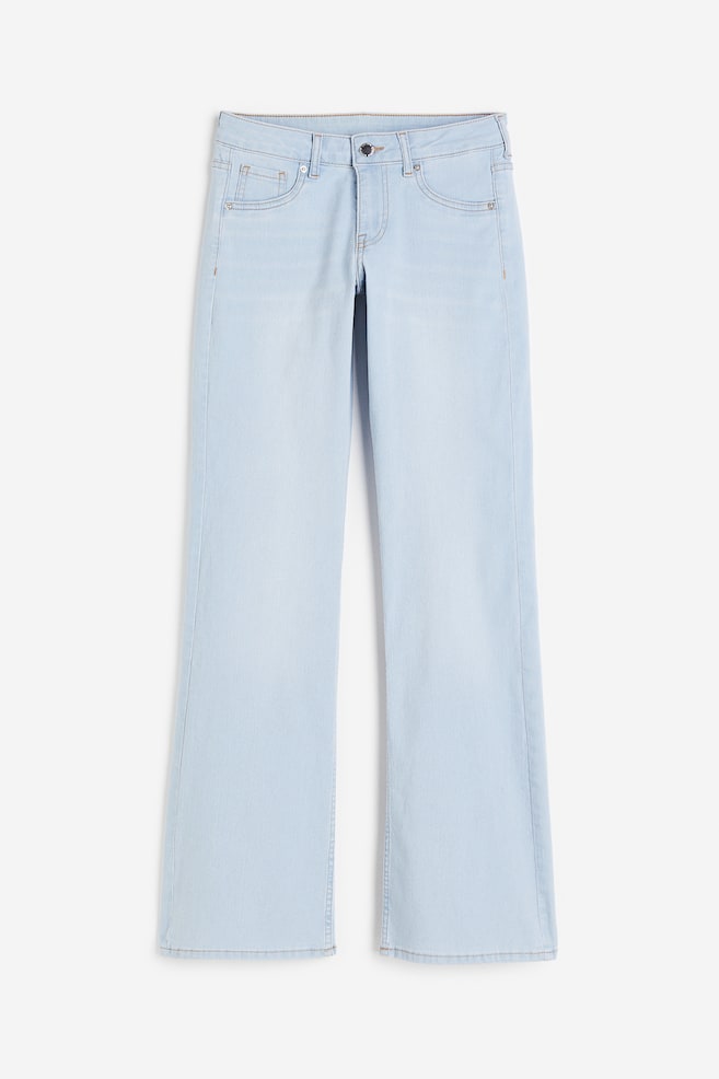 Bootcut Low Jeans - Light denim blue/Black/White - 1