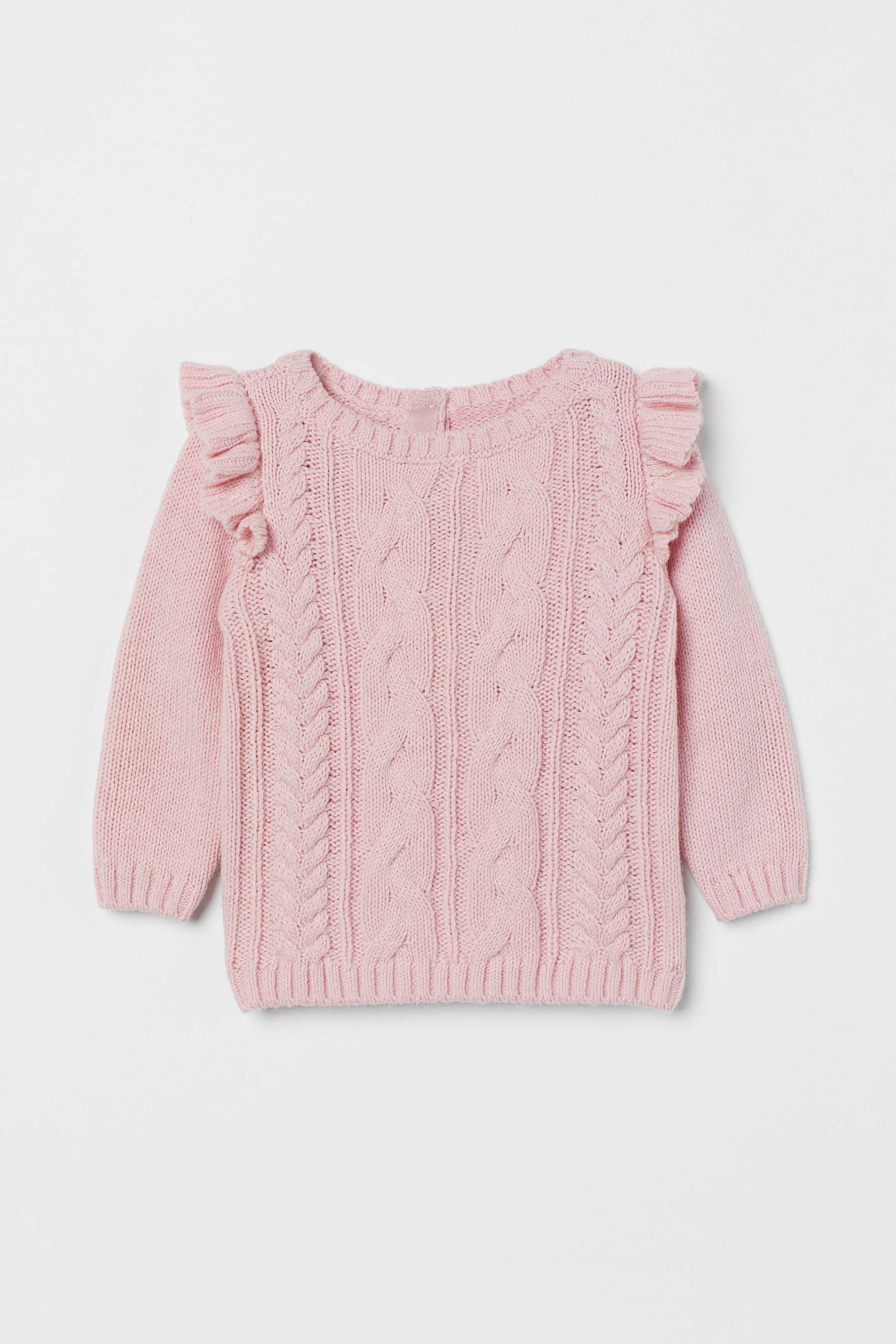 View larger image: Textured-knit Sweater - Light pink - Kids | H&M US 1