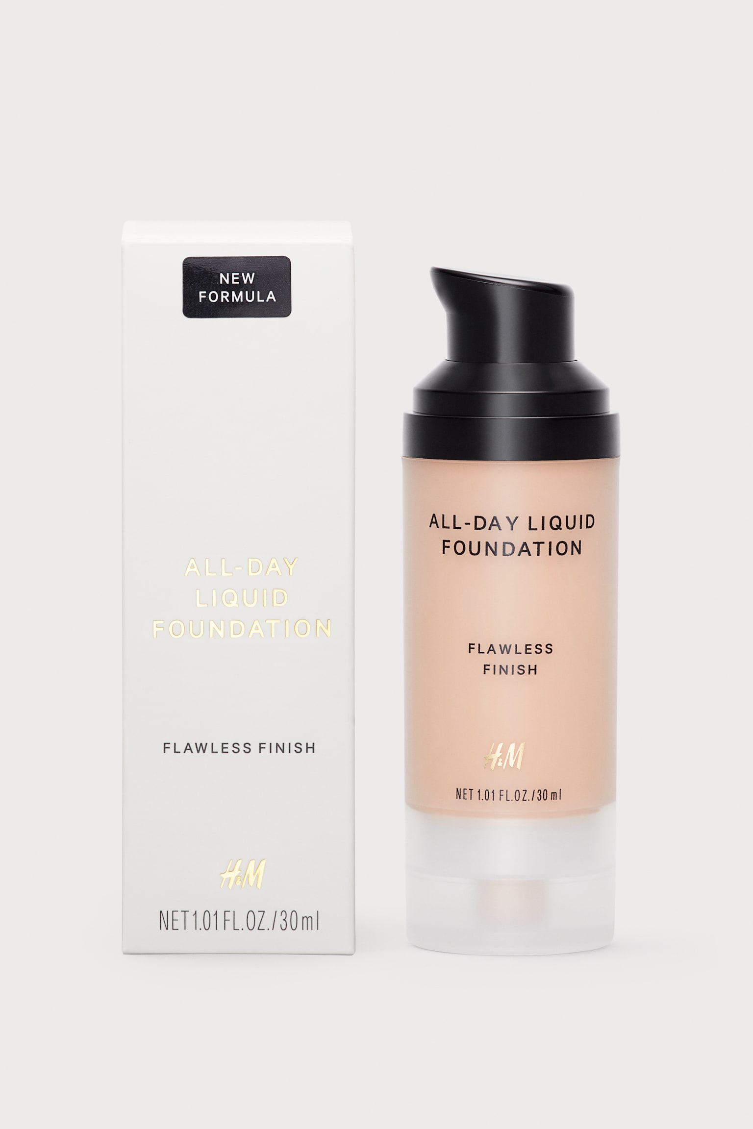 All-day Liquid Foundation - Ivory/Porcelain/Almond beige/Soft Sand/Honey/Alabaster/Olive/Hazelnut/Chestnut/Light Porcelain/Light Sand/Carob/Dark Chocolate/Warm beige/Cappuccino/Sweet Cacao/Honeycomb/Amber/Hazelwood/Hickory Nut/Fudge - 3