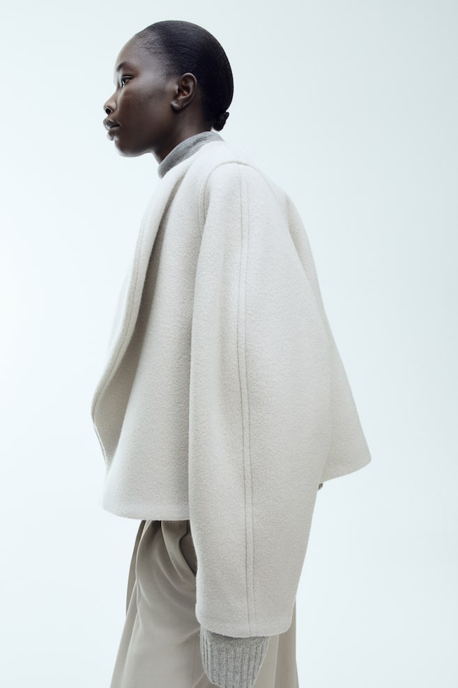 Wool-blend jacket - Light grey - 6