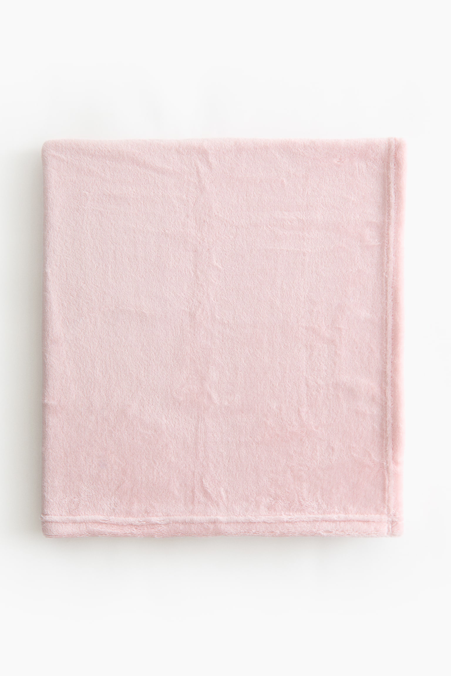 Manta para bebé en tejido polar - Rosa claro/Beige claro