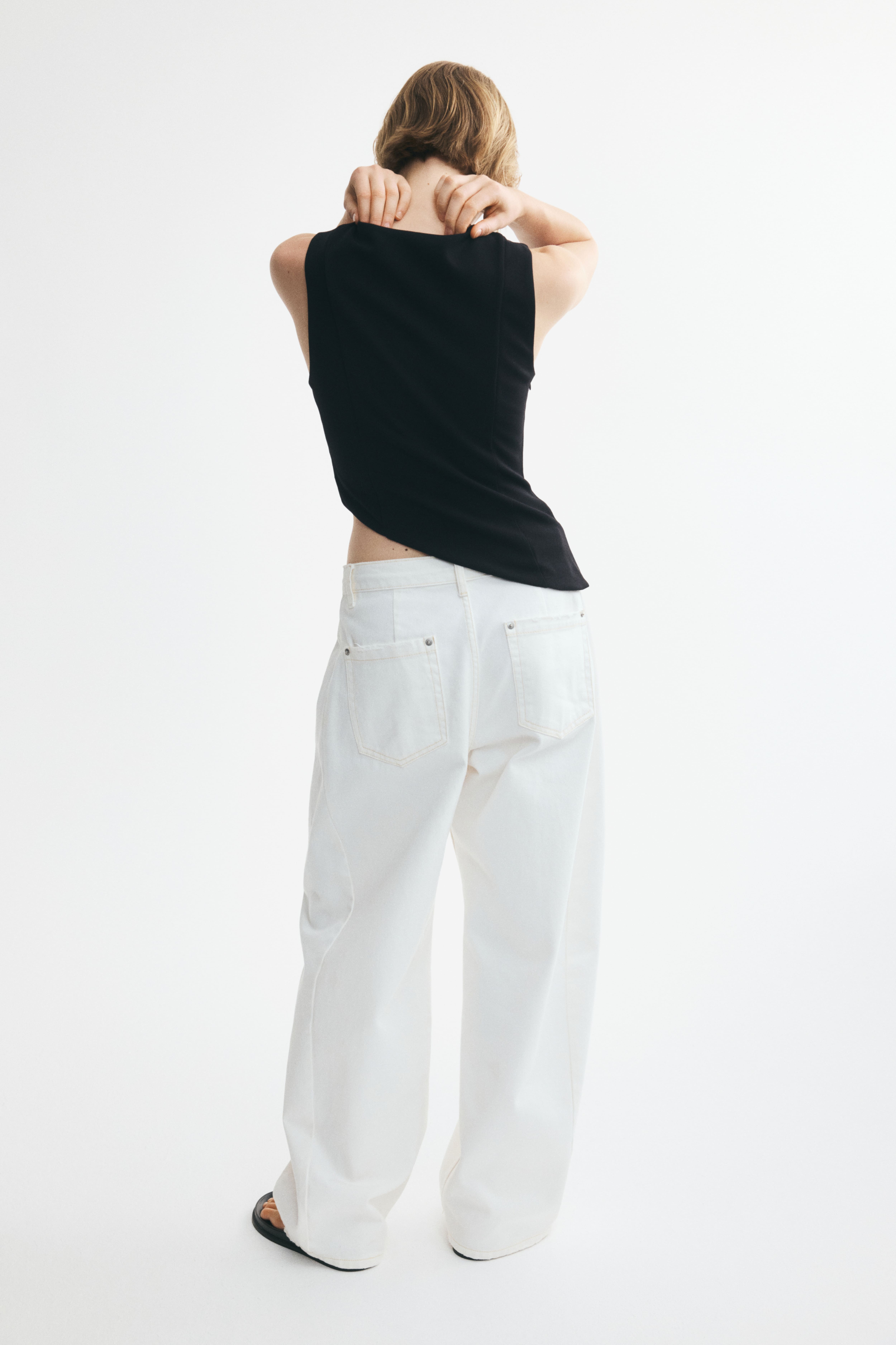 Asymmetric Jersey Top