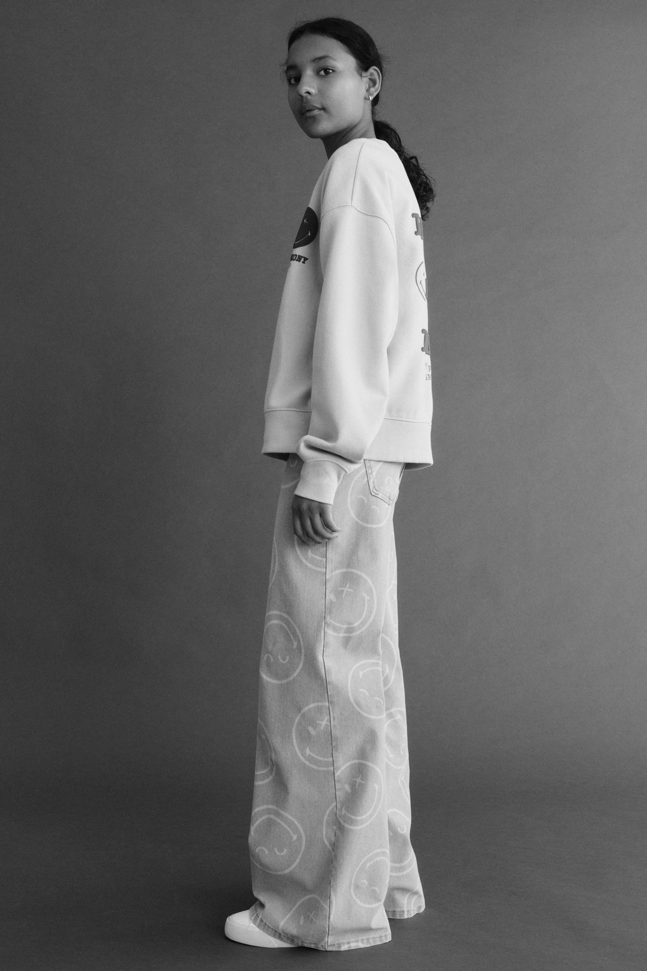 Ampliar la imagen: Sudadera con diseño - Azul claro/SmileyWorld® - Kids | H&M MX 2