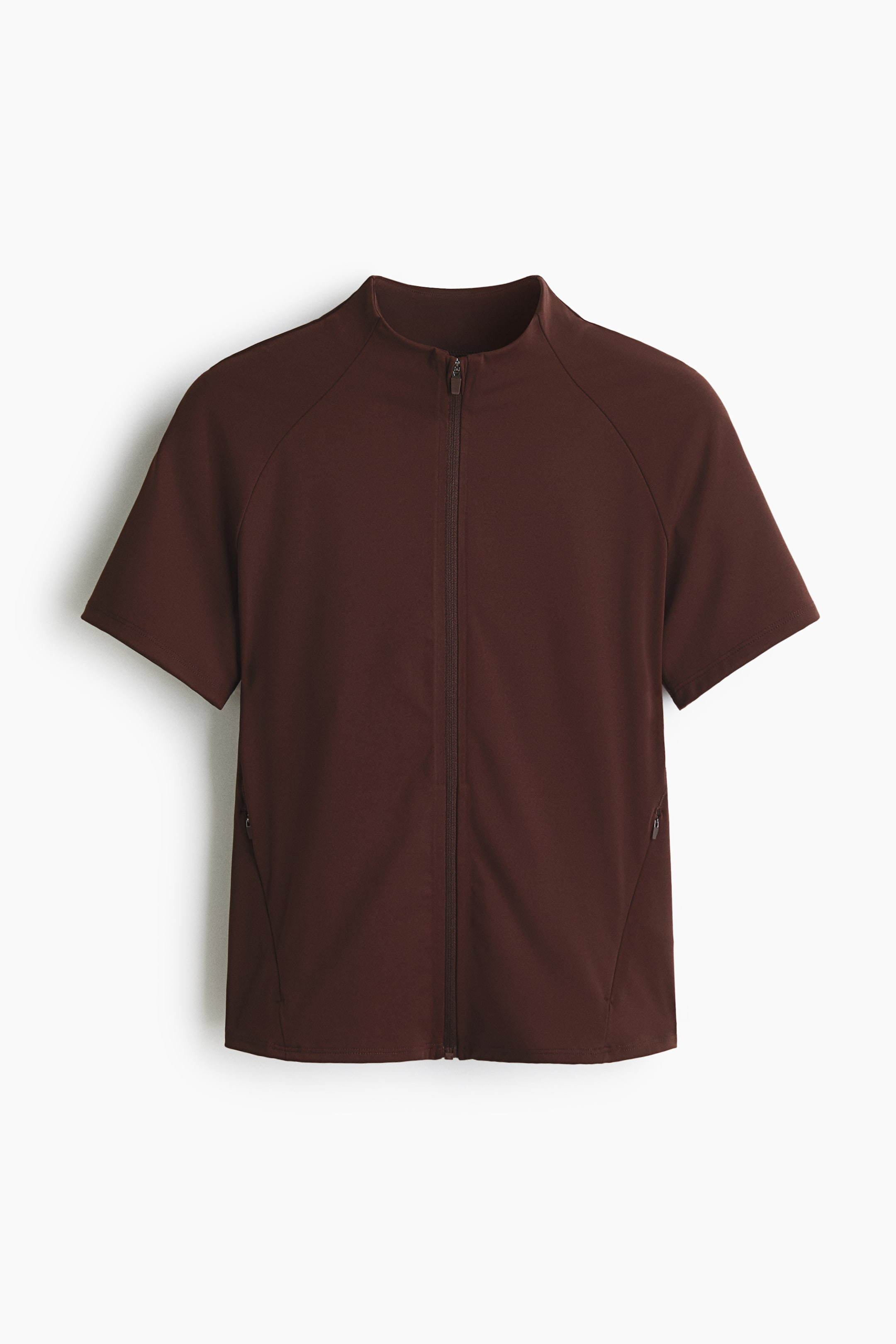 View larger image: Short-sleeved jacket with SculptMove™ - Warm brown - Ladies | H&M IN 1