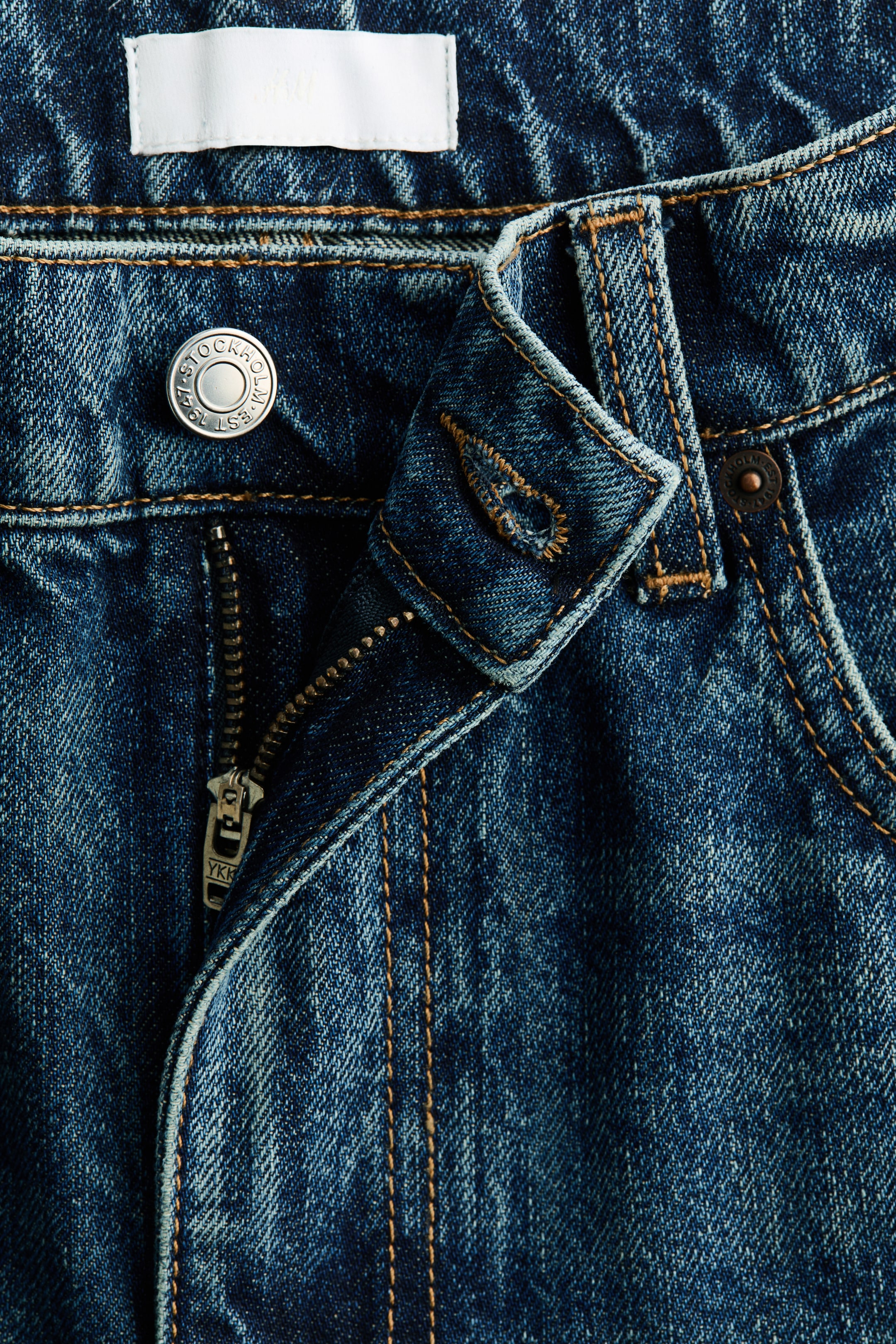 Jean taille classique jambes tonneau